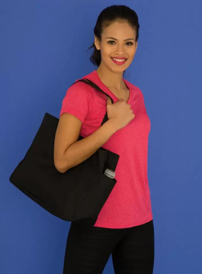 Durable 18 L Everyday Essential Reusable Tote Bag with Side Pocket 18 litre tote ATC tote bag Created by Product Upload everyday tote grocery bag polyester tote reusable tote bag side pocket tote tote bags