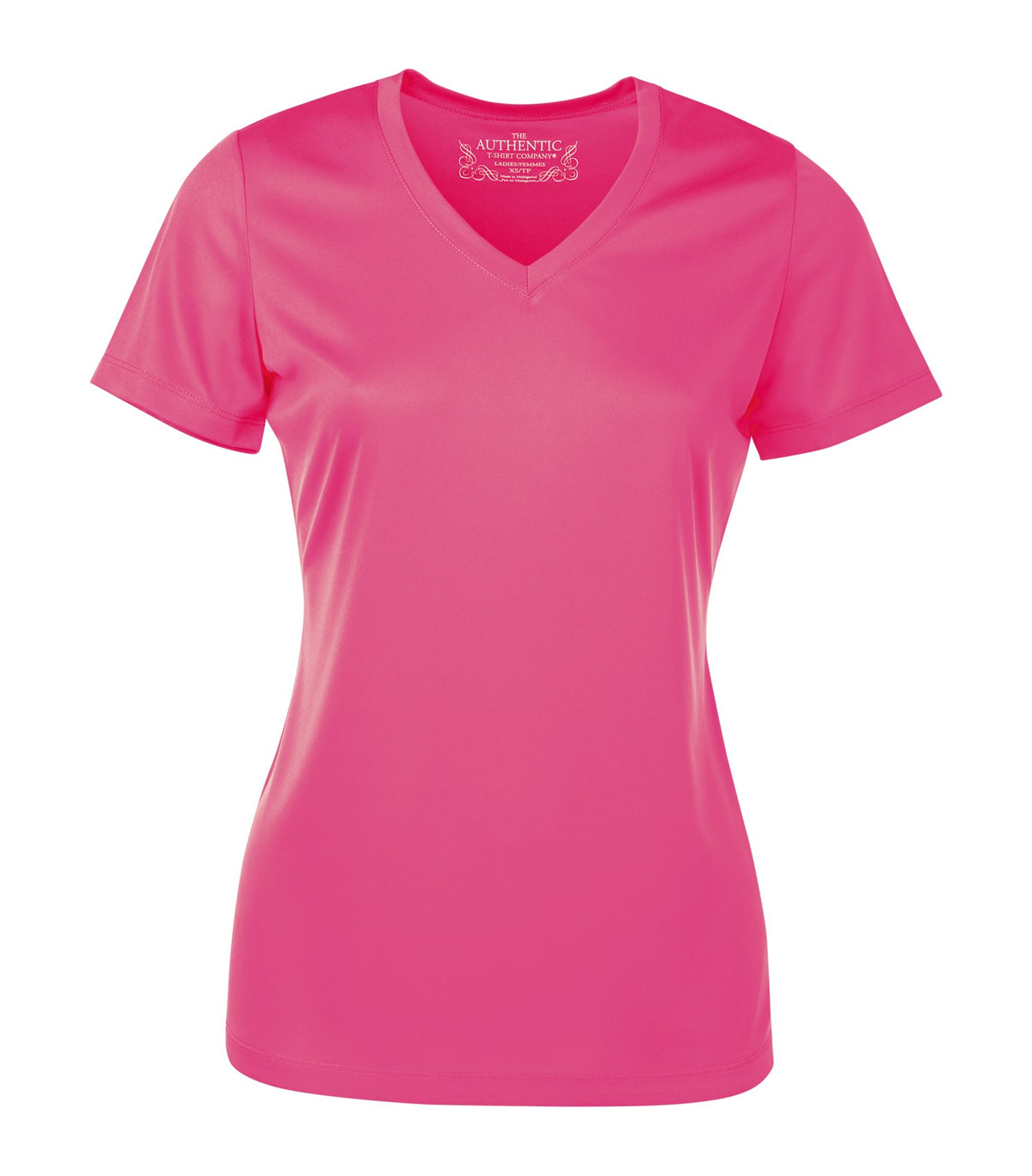ATC L3520, Pro Team Short Sleeve V-neck Ladies' Tee, Extreme Pink