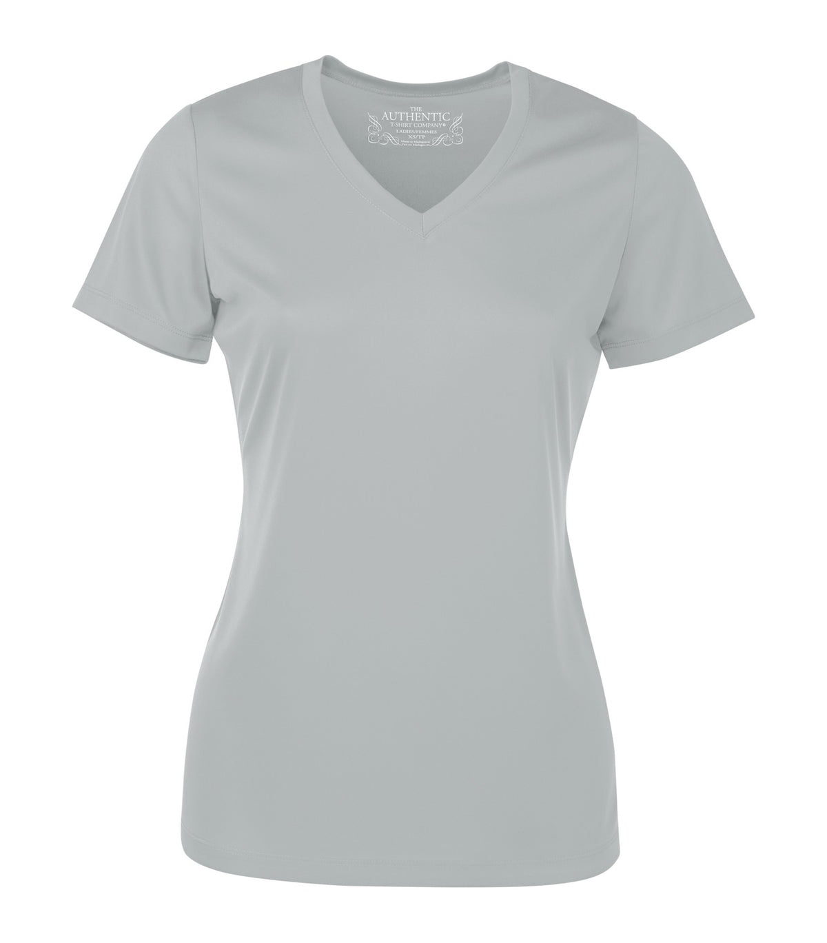 ATC L3520, Pro Team Short Sleeve V-neck Ladies' Tee, Silver