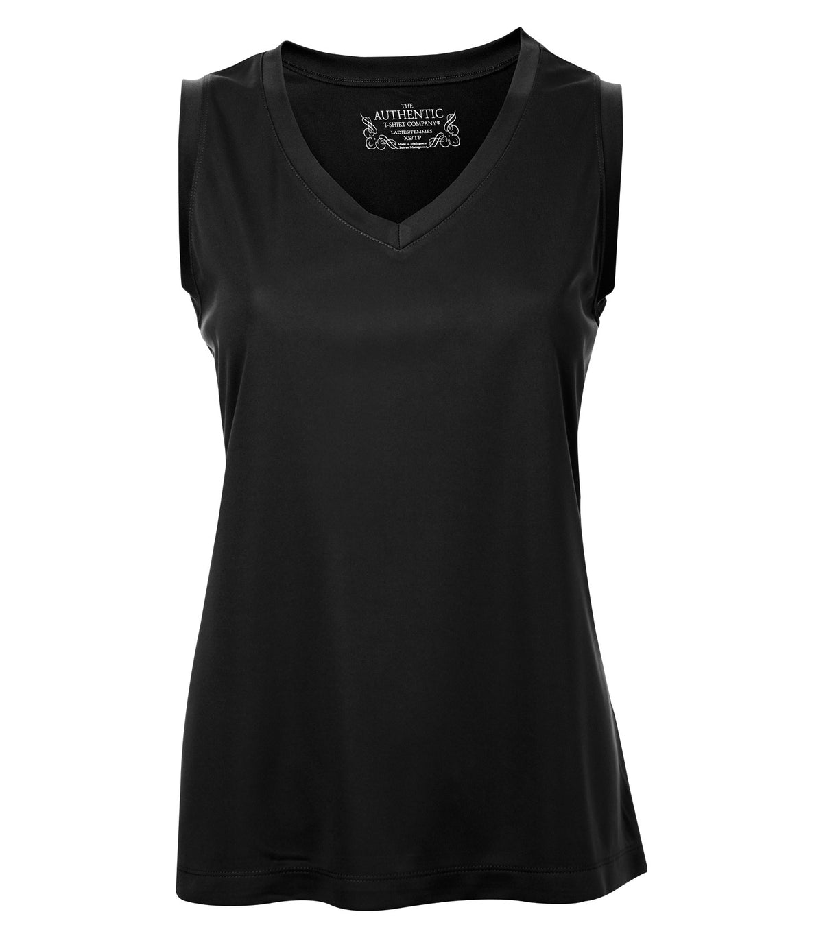 ATC L3527, Pro Team Sleeveless V-neck Ladies' Tee, Black
