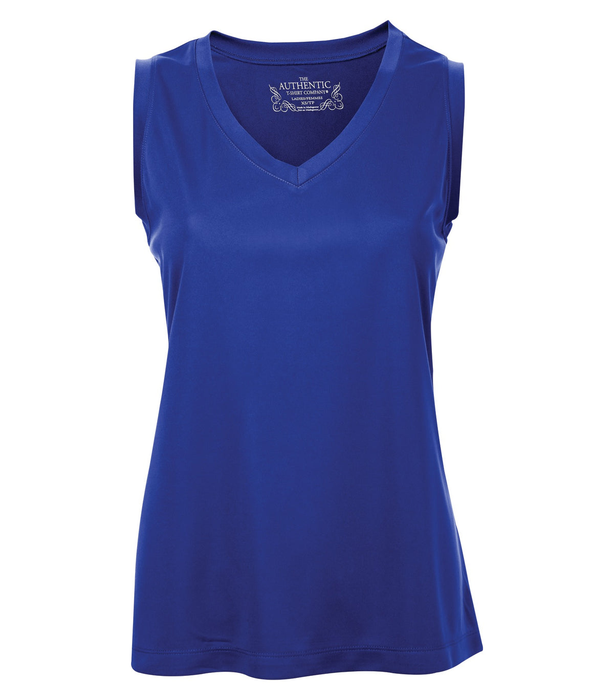 ATC L3527, Pro Team Sleeveless V-neck Ladies' Tee, True Royal