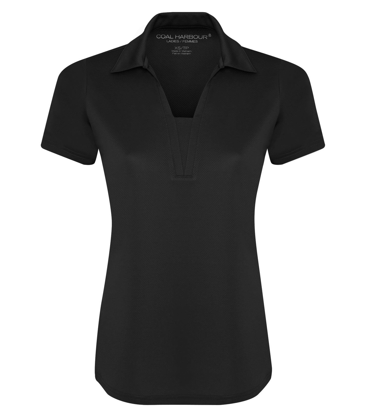 CoalHarbour - COAL HARBOUR® CITY TECH SNAG RESISTANT LADIES' POLO. - L4015 Black CoalHarbour L4015