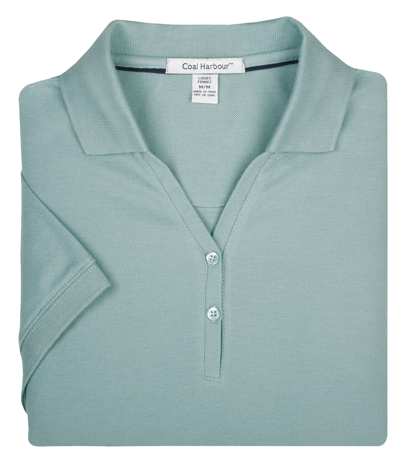 CoalHarbour - DISCONTINUED COAL HARBOUR® PIMA PIQUE LADIES' POLO. - L410 Seafoam CoalHarbour L410