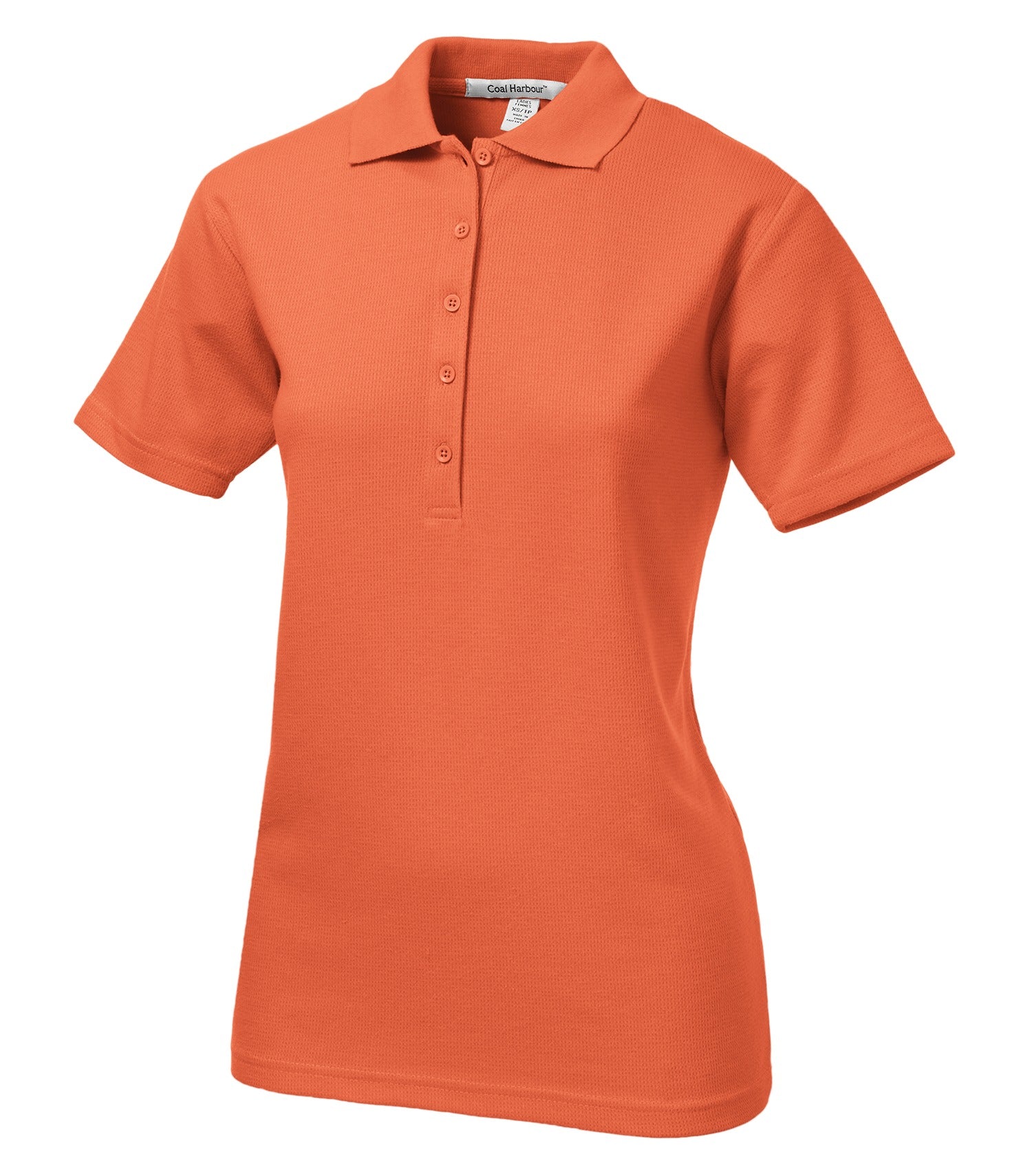 CoalHarbour - DISCONTINUED COAL HARBOUR® MESH WICKING LADIES' POLO. - L439 Pumpkin CoalHarbour L439