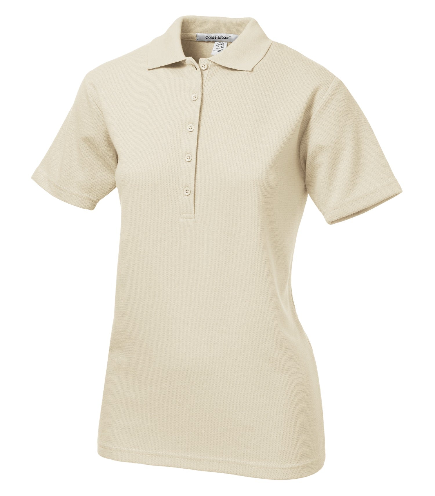 CoalHarbour - DISCONTINUED COAL HARBOUR® MESH WICKING LADIES' POLO. - L439 Sandstone CoalHarbour L439