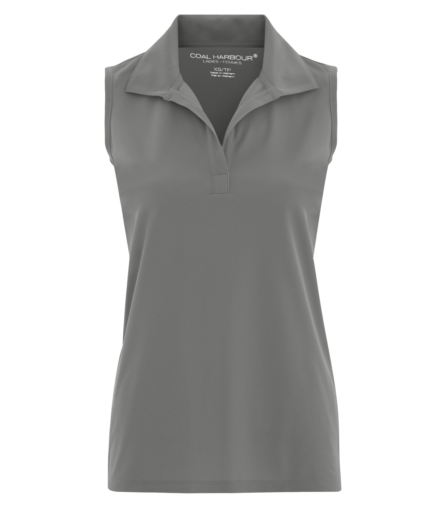 CoalHarbour - DISCONTINUED COAL HARBOUR® SNAG RESISTANT SLEEVELESS LADIES' POLO. - L4451 Grey Concrete CoalHarbour L4451
