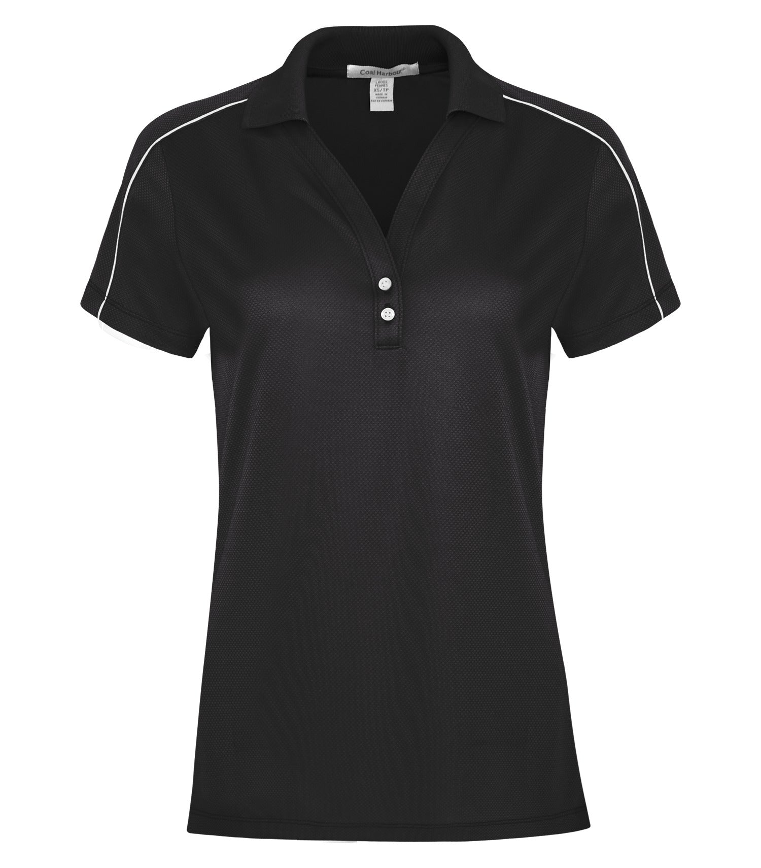 CoalHarbour - DISCONTINUED COAL HARBOUR® PRISM LADIES' POLO. - L470 Prism Black CoalHarbour L470