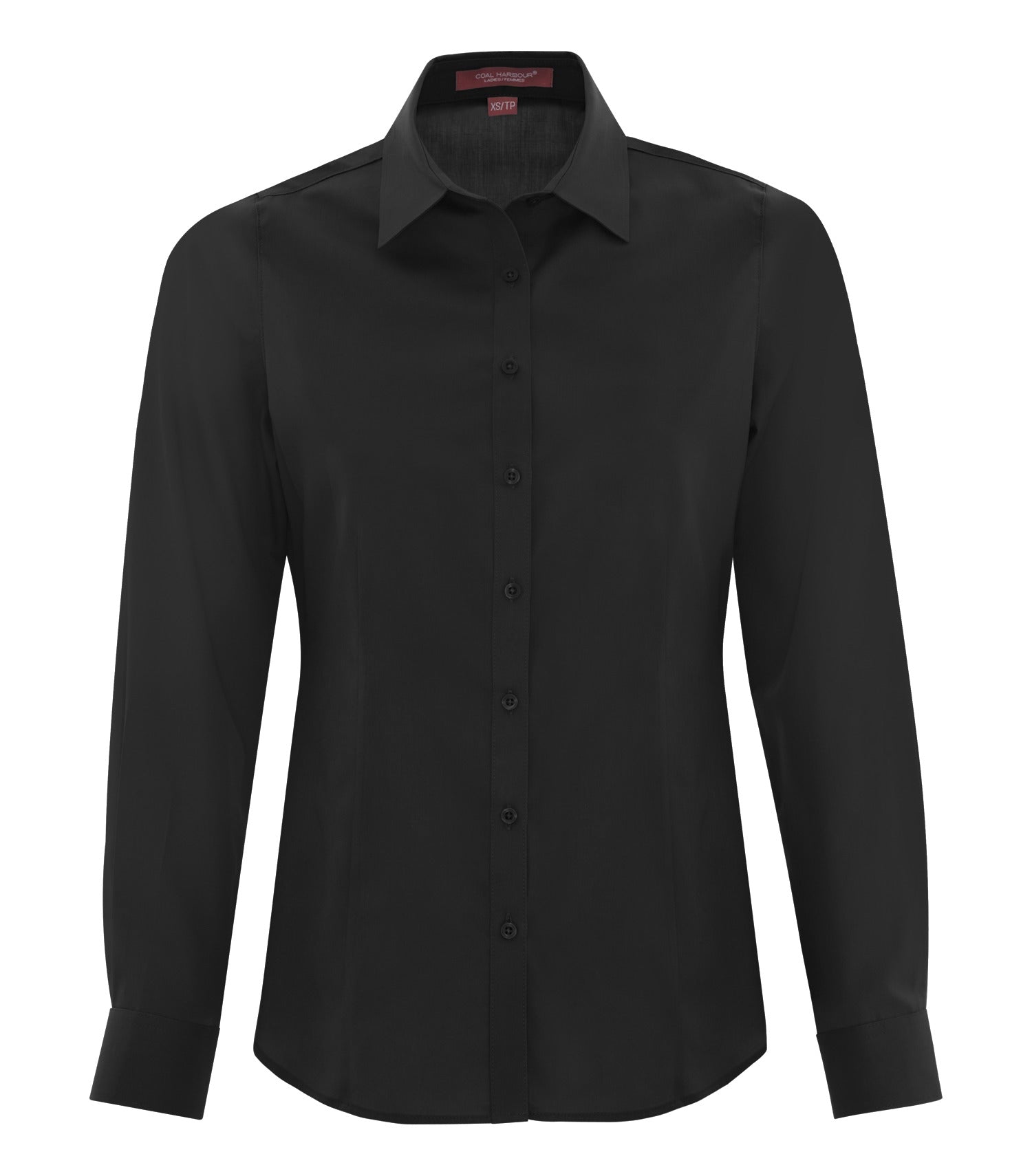 CoalHarbour - COAL HARBOUR® EVERYDAY LONG SLEEVE WOVEN LADIES' SHIRT. - L6013 Black CoalHarbour L6013