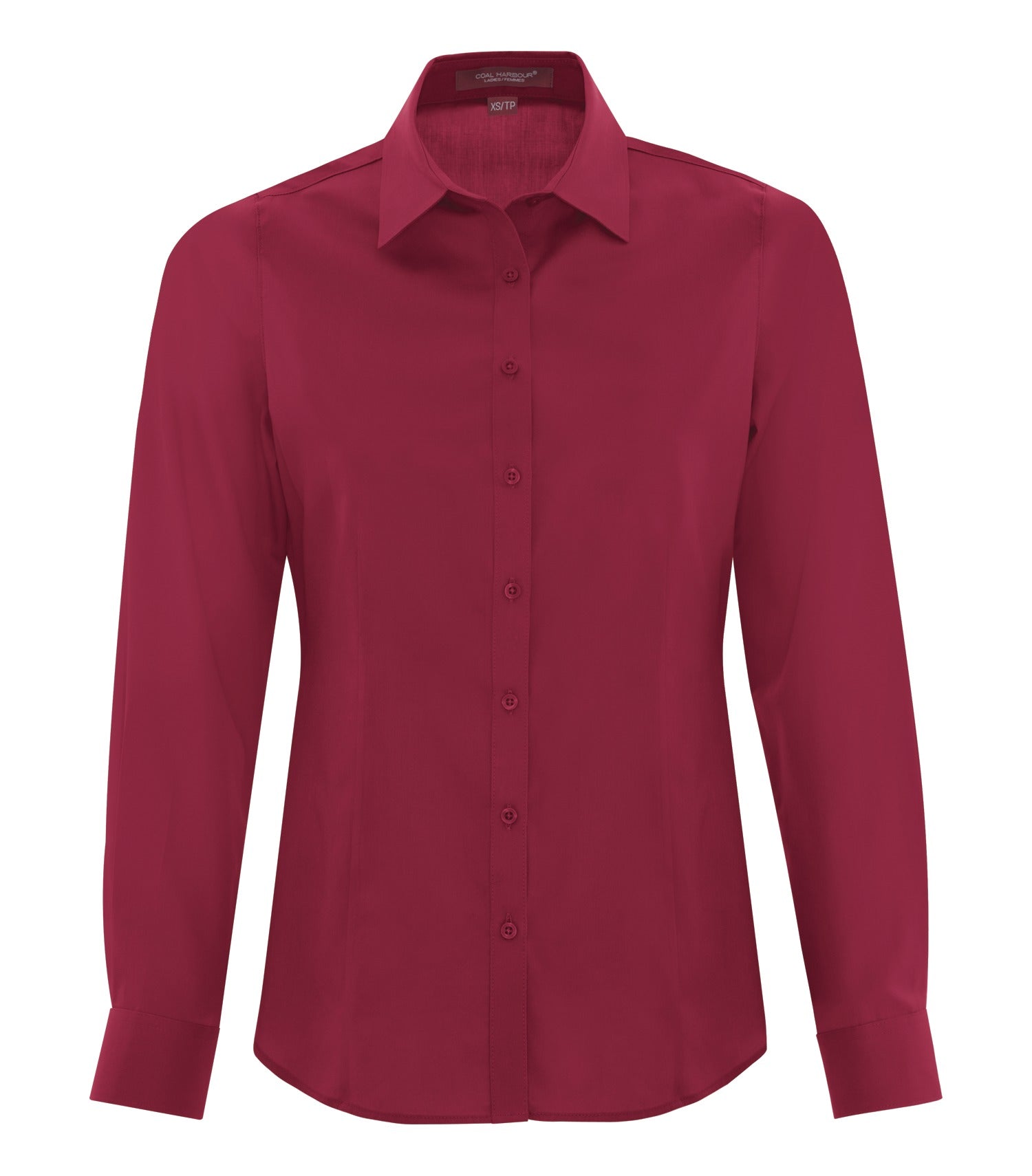 CoalHarbour - COAL HARBOUR® EVERYDAY LONG SLEEVE WOVEN LADIES' SHIRT. - L6013 Rich Red CoalHarbour L6013