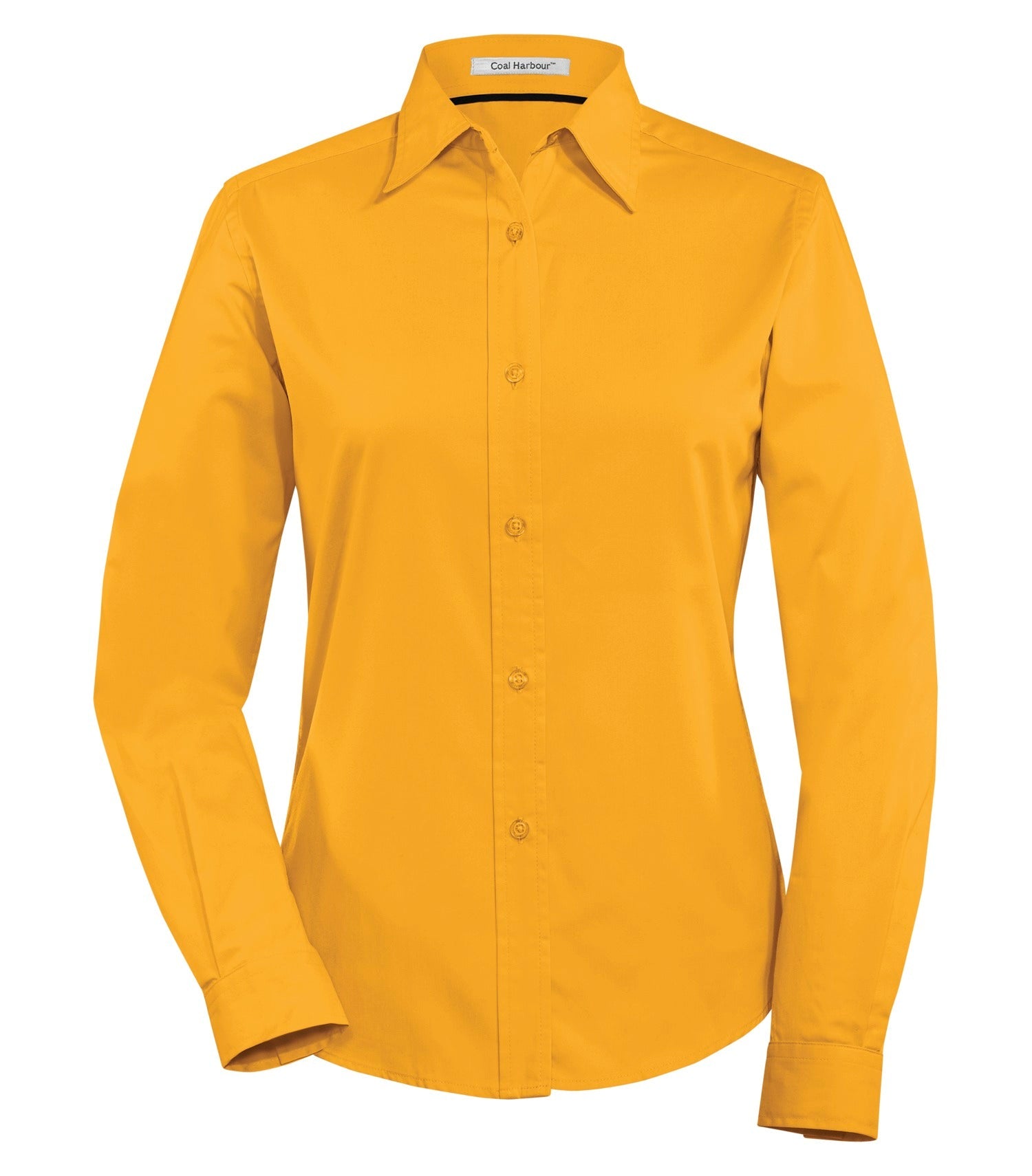 CoalHarbour - DISCONTINUED COAL HARBOUR® EASY CARE BLEND LONG SLEEVE WOVEN LADIES' SHIRT. - L610 Athletic Gold CoalHarbour L610