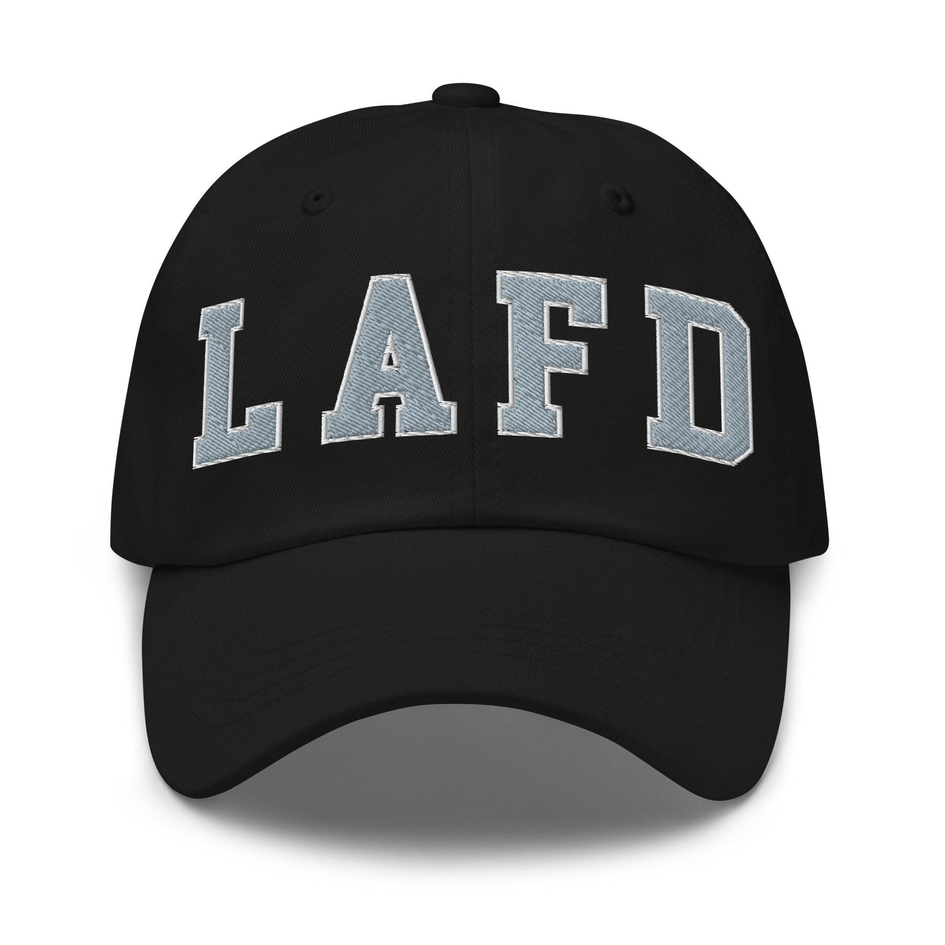LAFD Los Angeles Fire Department Embroidered Dad Hat Black Capital Crowns Dad Hats Work