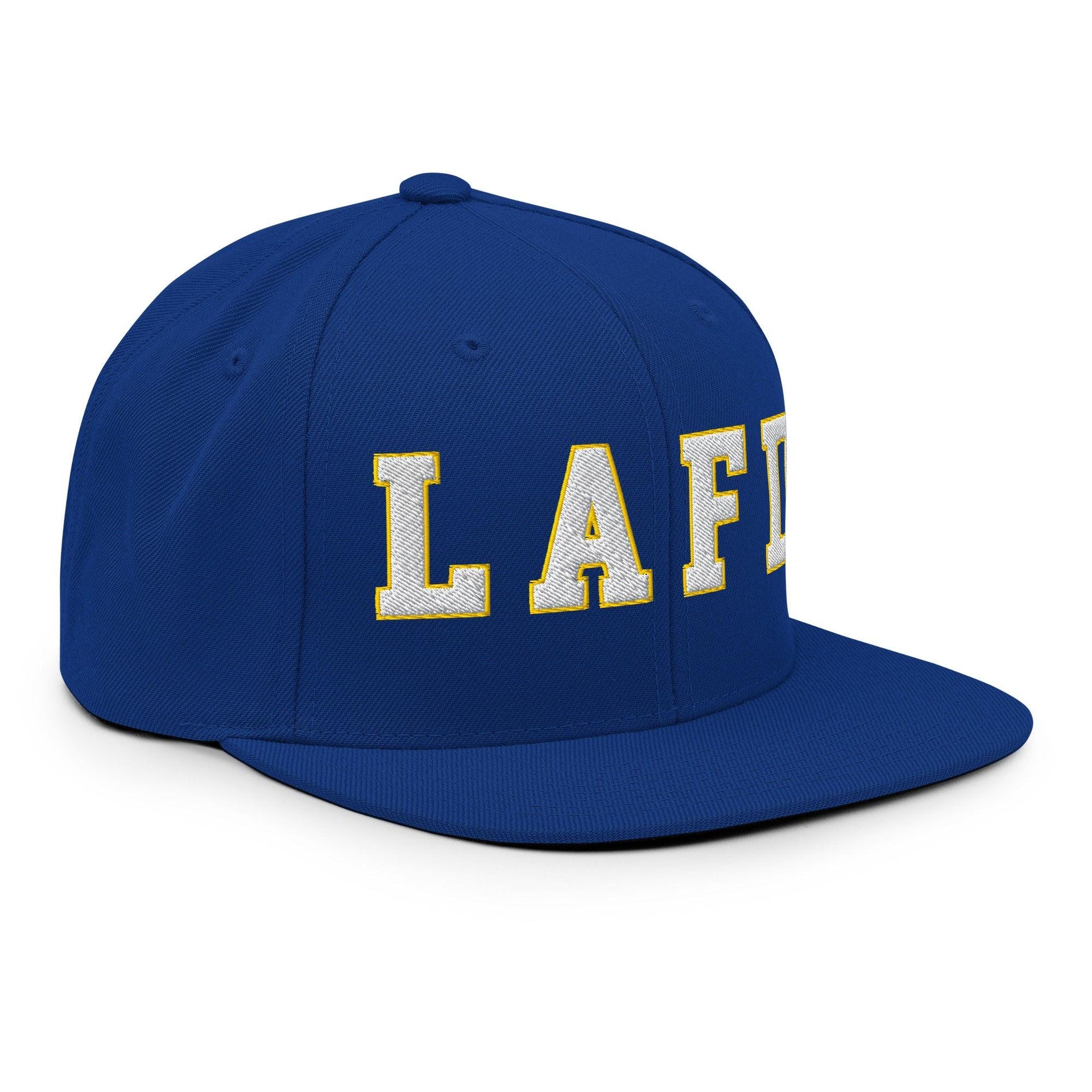 LAFD Los Angeles Fire Department Football Embroidered Flat Bill Brim Snapback Hat CA Capital Crowns Los Angeles Snapback Hats