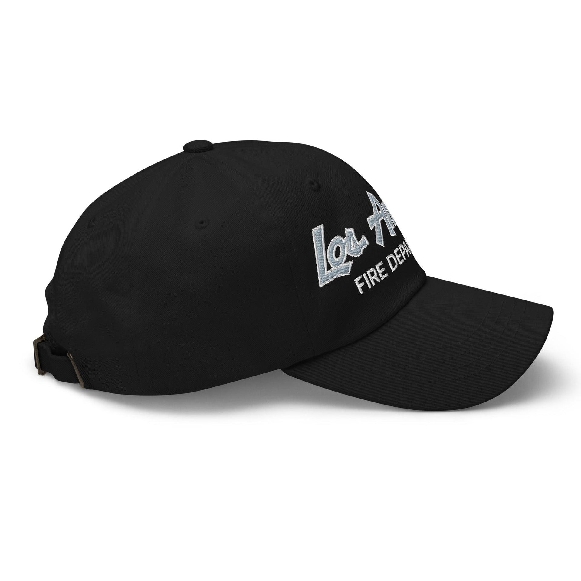 LAFD Los Angeles Fire Department Vintage Sports Script Embroidered Dad Hat Capital Crowns Dad Hats Work