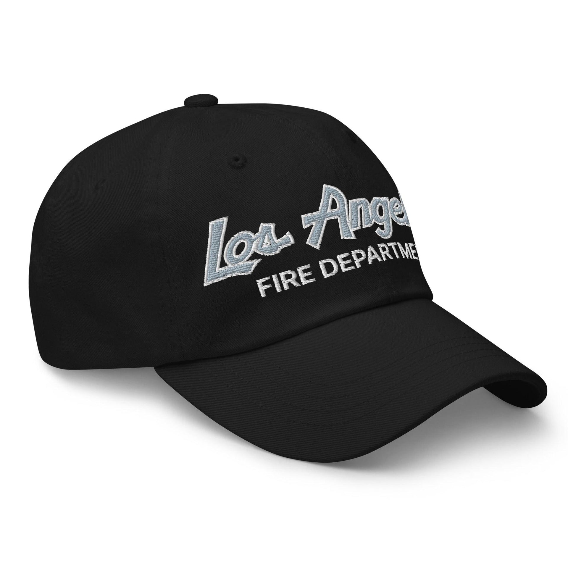 LAFD Los Angeles Fire Department Vintage Sports Script Embroidered Dad Hat Capital Crowns Dad Hats Work