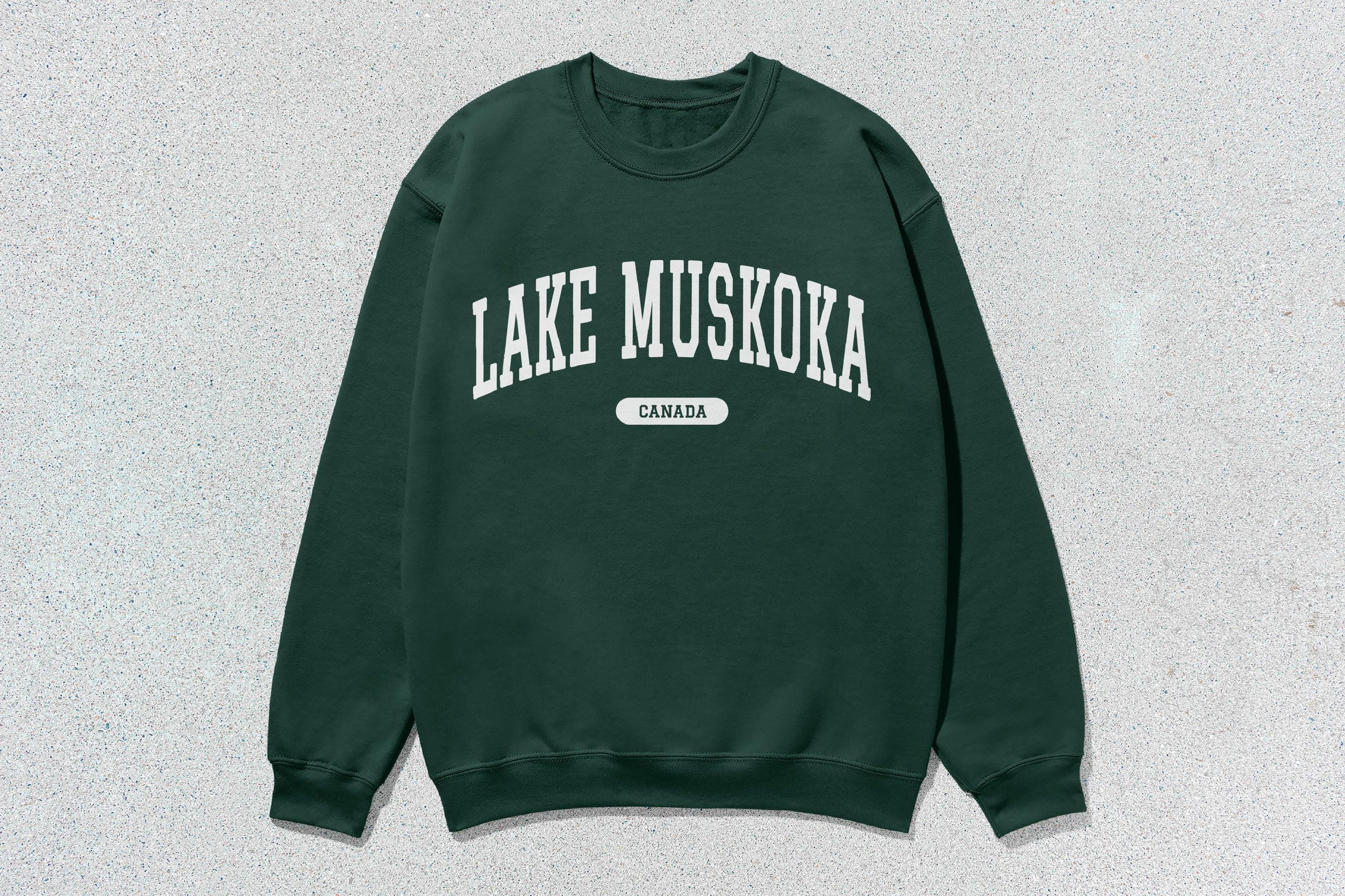 Lake Muskoka - Unisex Heavy Blend™ Crewneck Sweatshirt Green Canada Cities crewnecks hoodies sweaters