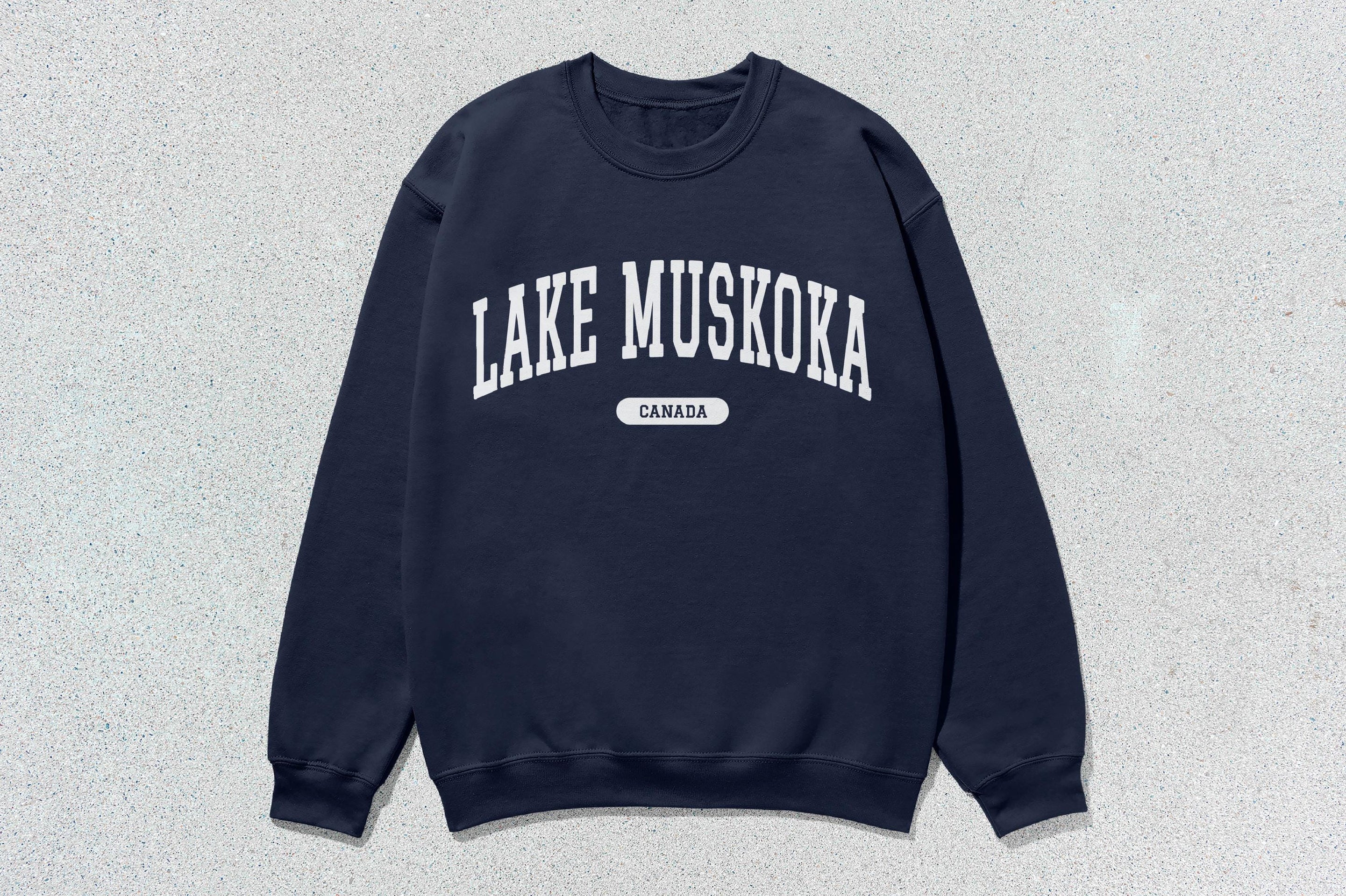 Lake Muskoka - Unisex Heavy Blend™ Crewneck Sweatshirt Navy Canada Cities crewnecks hoodies sweaters