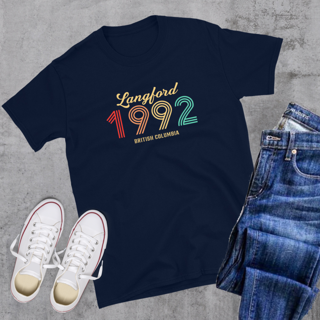 Langford Vintage Tee Navy Canadian City Apparel