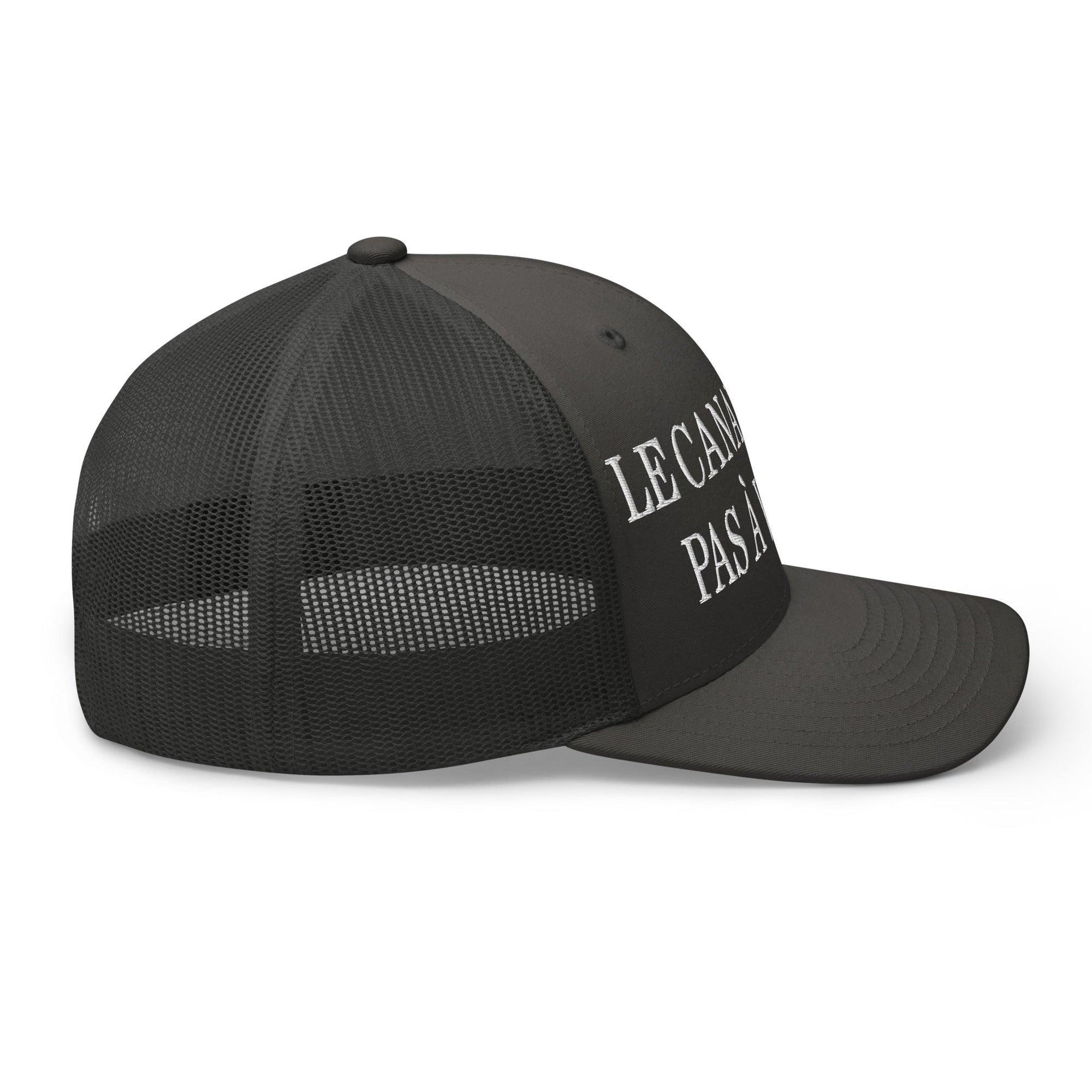 Le Canada n'est pas à Vendre Canada is not for Sale Embroidered Mesh Trucker Hat Canada Canada Is Not For Sale Capital Crowns Trucker Hats