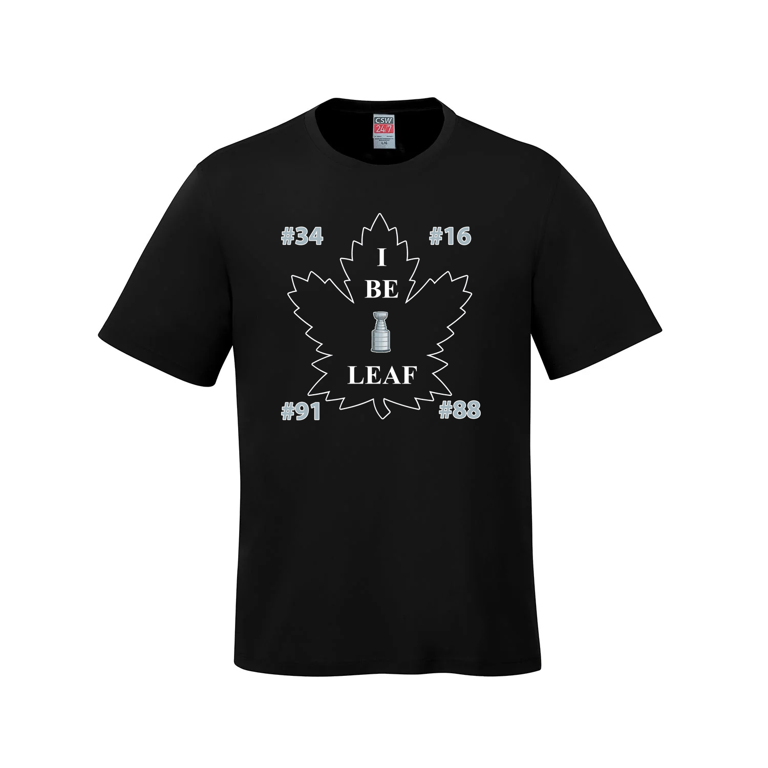 I Be Leaf - Toronto Hockey Fanfare T-Shirt Black Fanfare Maple Leafs Toronto Toronto Maple Leafs True North Fanfare