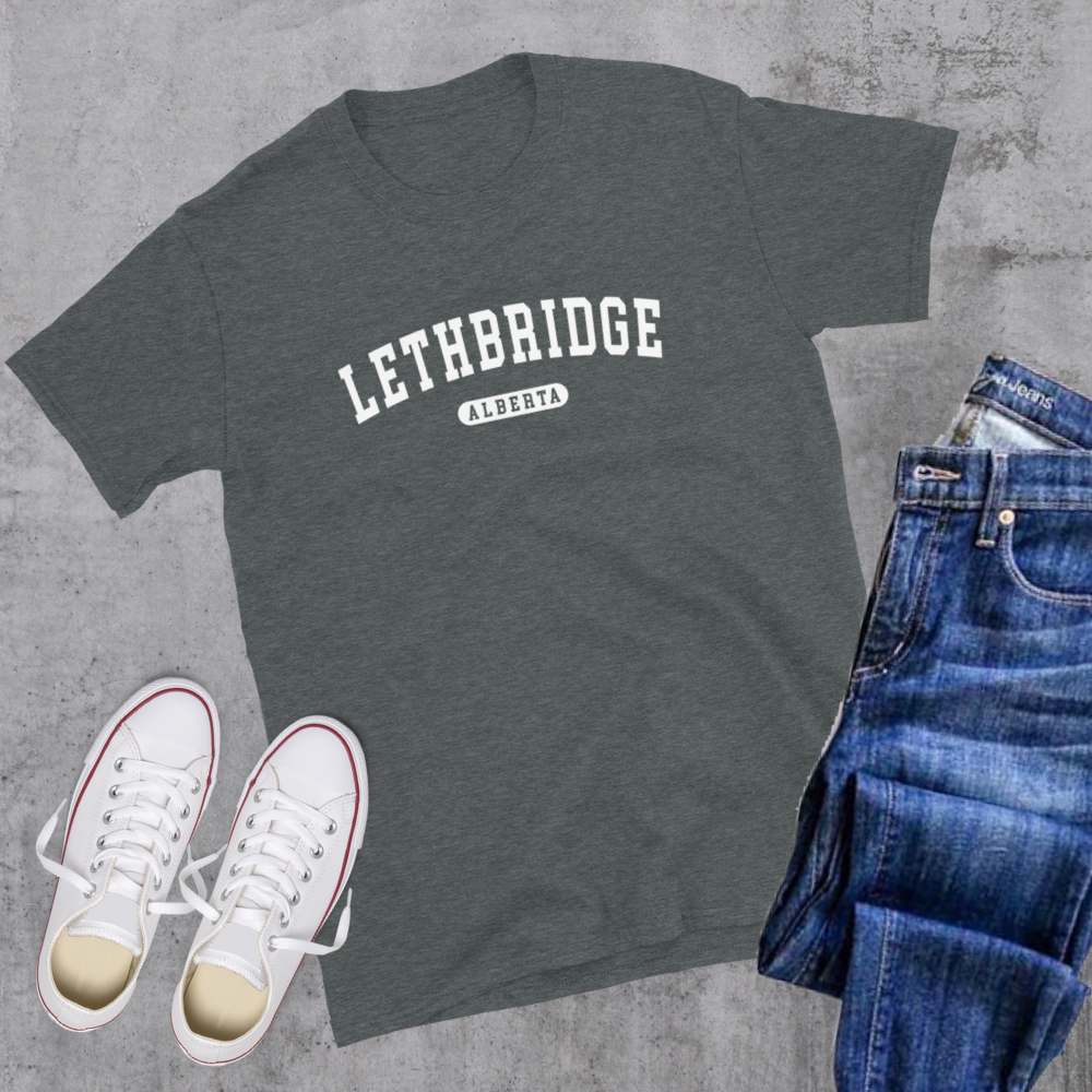 Lethbridge AB College Tee Alberta Canadian City Apparel