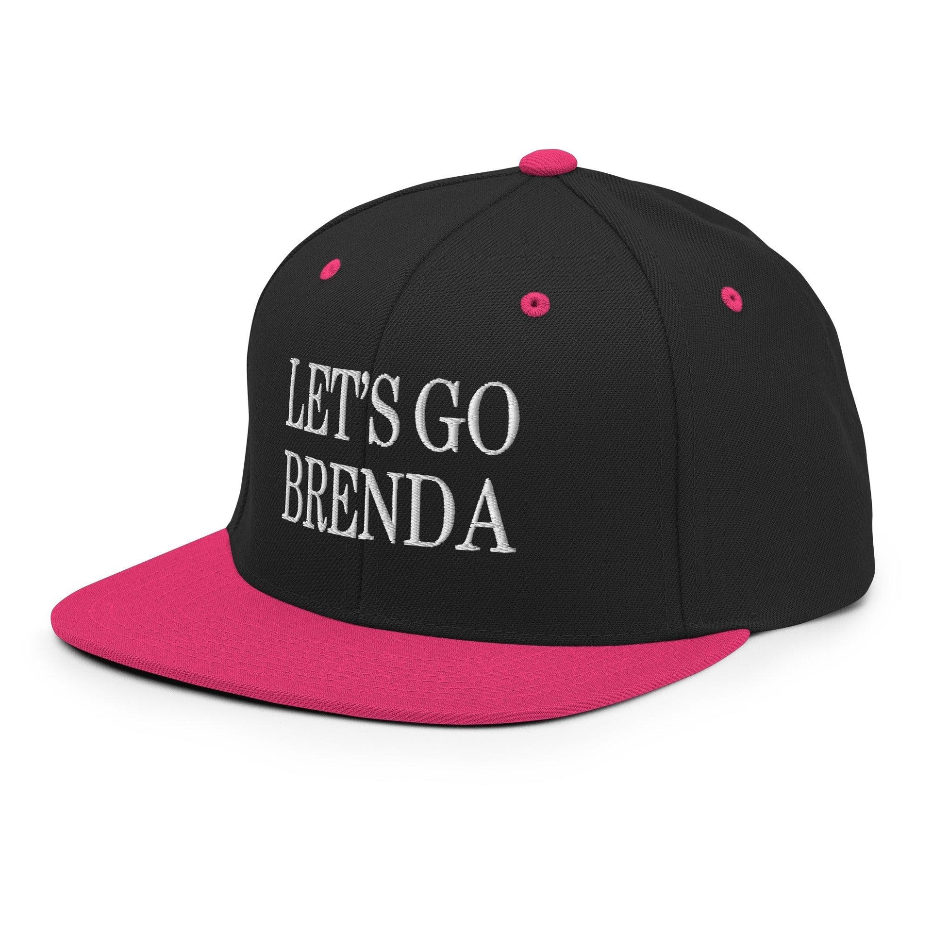 Let's Go Brenda Flat Bill Brim Snapback Hat Capital Crowns Conservative LADs Make Again Snapback Hats