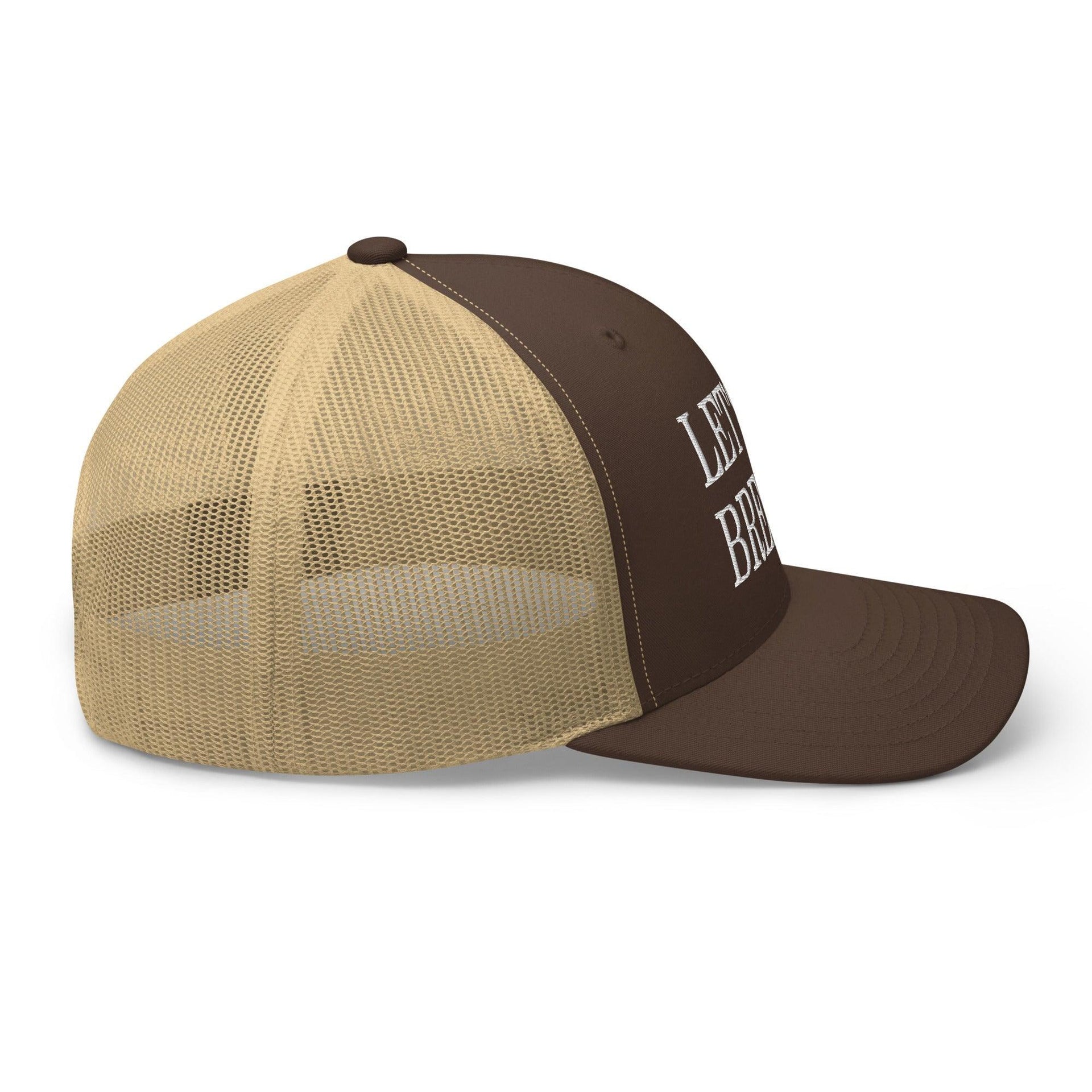 Let's Go Brenda Retro Trucker Hat Capital Crowns Conservative LADs Make Again Trucker Hats
