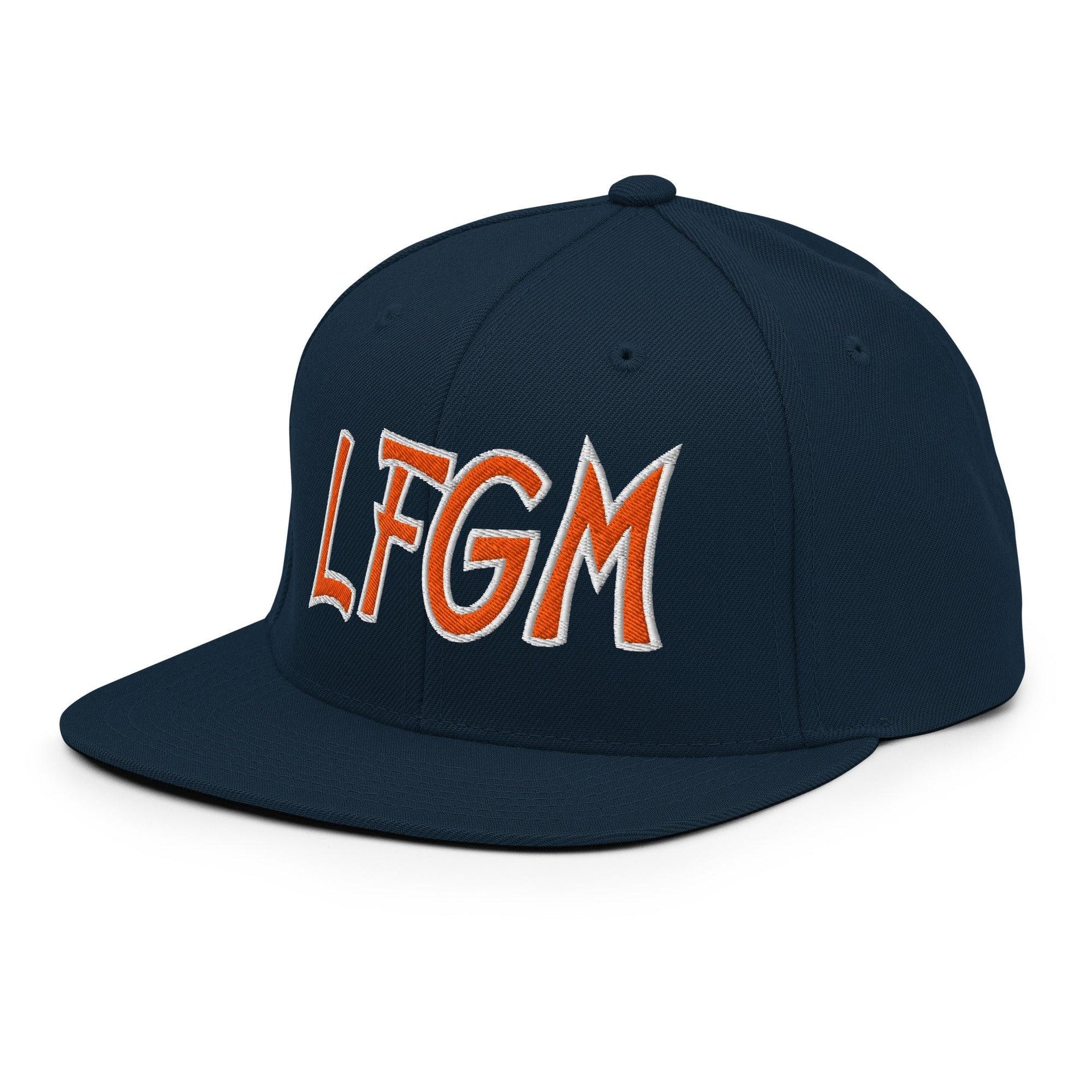 LFGM New York Baseball Flat Bill Brim Snapback Hat Baseball Capital Crowns Snapback Hats