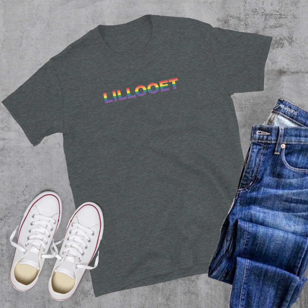 Lillooet BC Pride Tee Dark Heather Canadian City Apparel