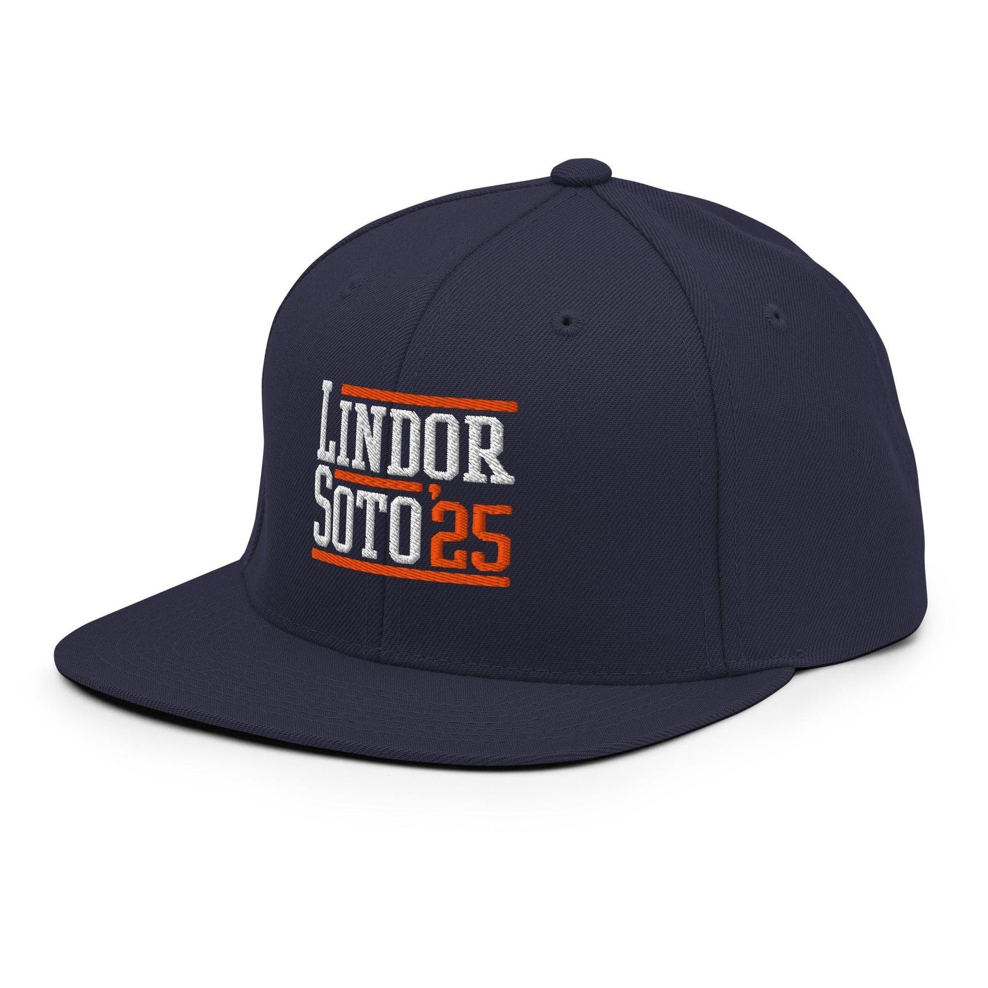 Lindor Soto '25 2025 Embroidered Flat Bill Brim Snapback Hat Baseball Capital Crowns Snapback Hats