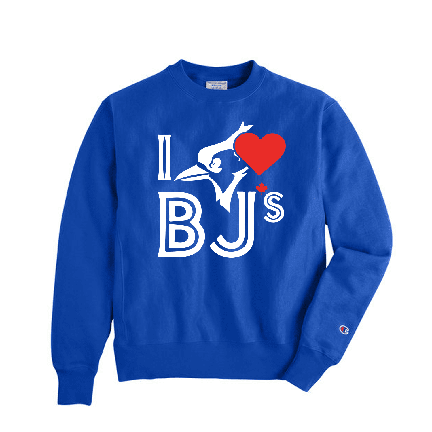 I Love BJs Sweatshirt - Champion Adult Powerblend® Crewneck Adult Sweatshirt Champion Crewneck I Love BJs Sweatshirt Powerblend Hoodie