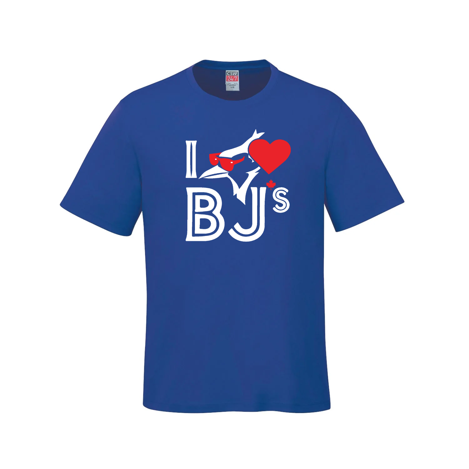 Love BJs Sunglasses T-Shirt – Trendy T-Shirt Featuring Stylish Sunglasses Design for Fans Blue Love BJs T-Shirt Stylish Sunglasses Tee Sunglasses Lovers Apparel Trendy Graphic Shirt