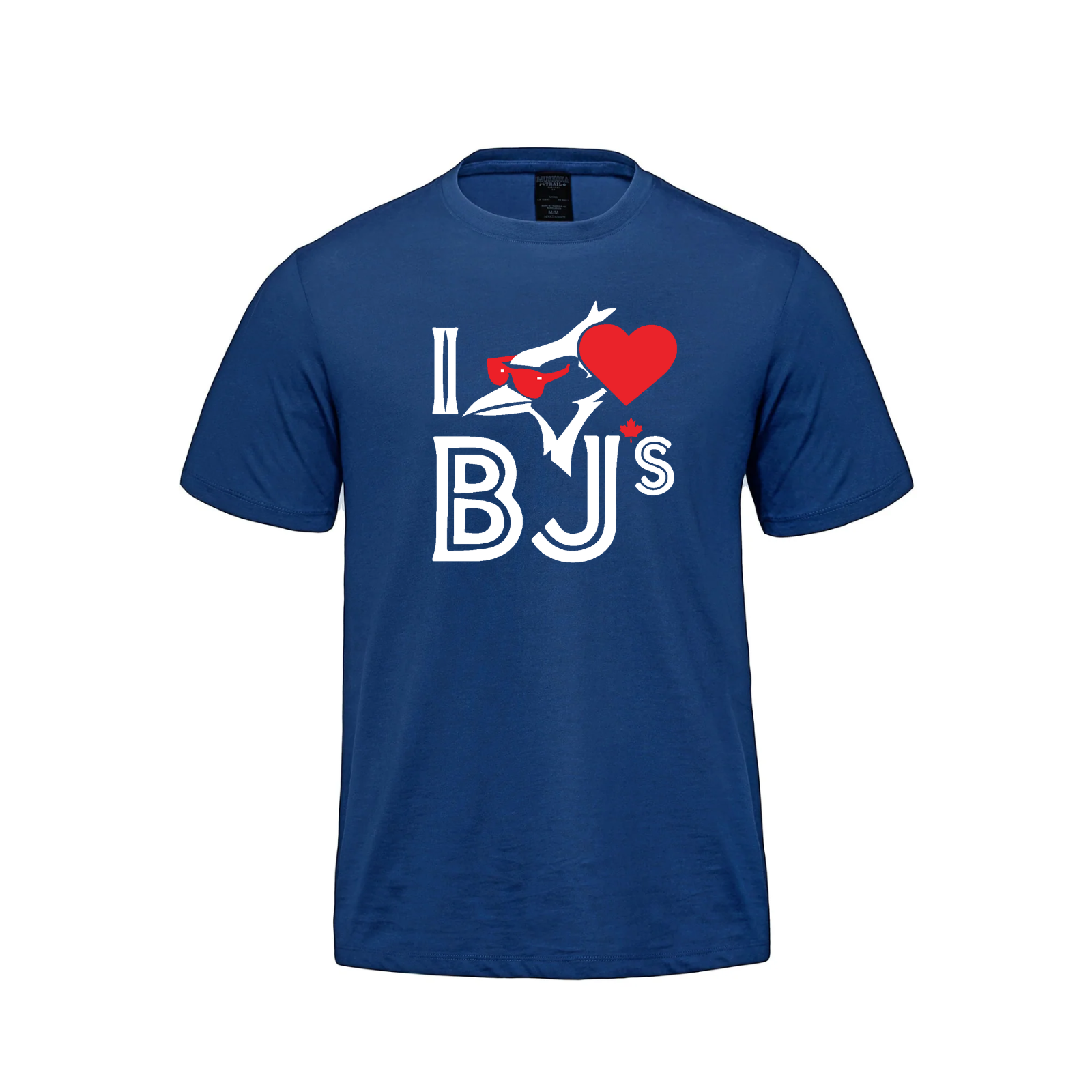 I Love BJs T-Shirt - Organic Cotton Sunglasses Tee Blue I Love BJs T-Shirt Organic Cotton Tee Summer Fashion Tee Sunglasses T-Shirt