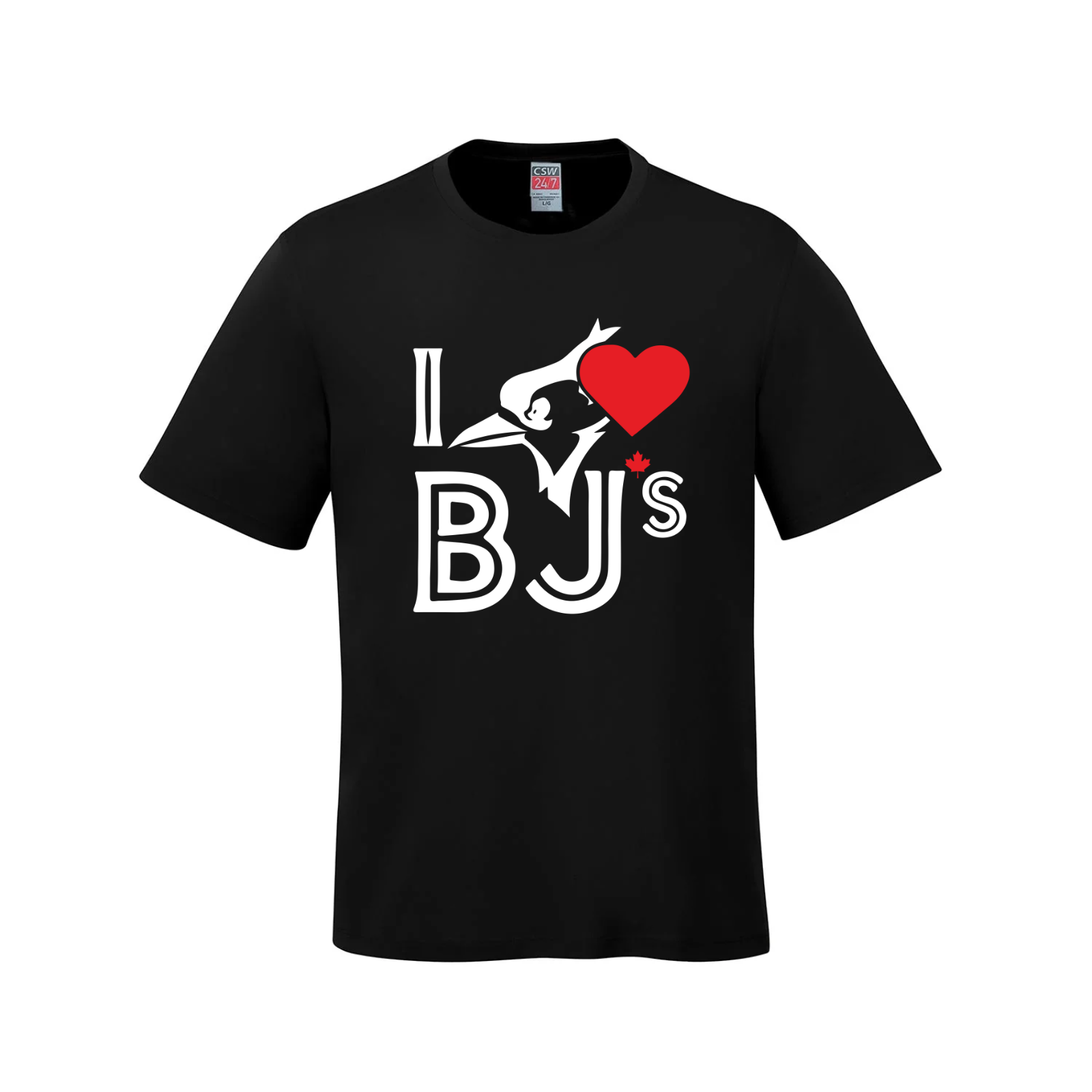 I Love BJs T-Shirt – A Grand Slam for Toronto Fans Black baseball Graphic Tee I Heart BJs I Love Bjs Toronto