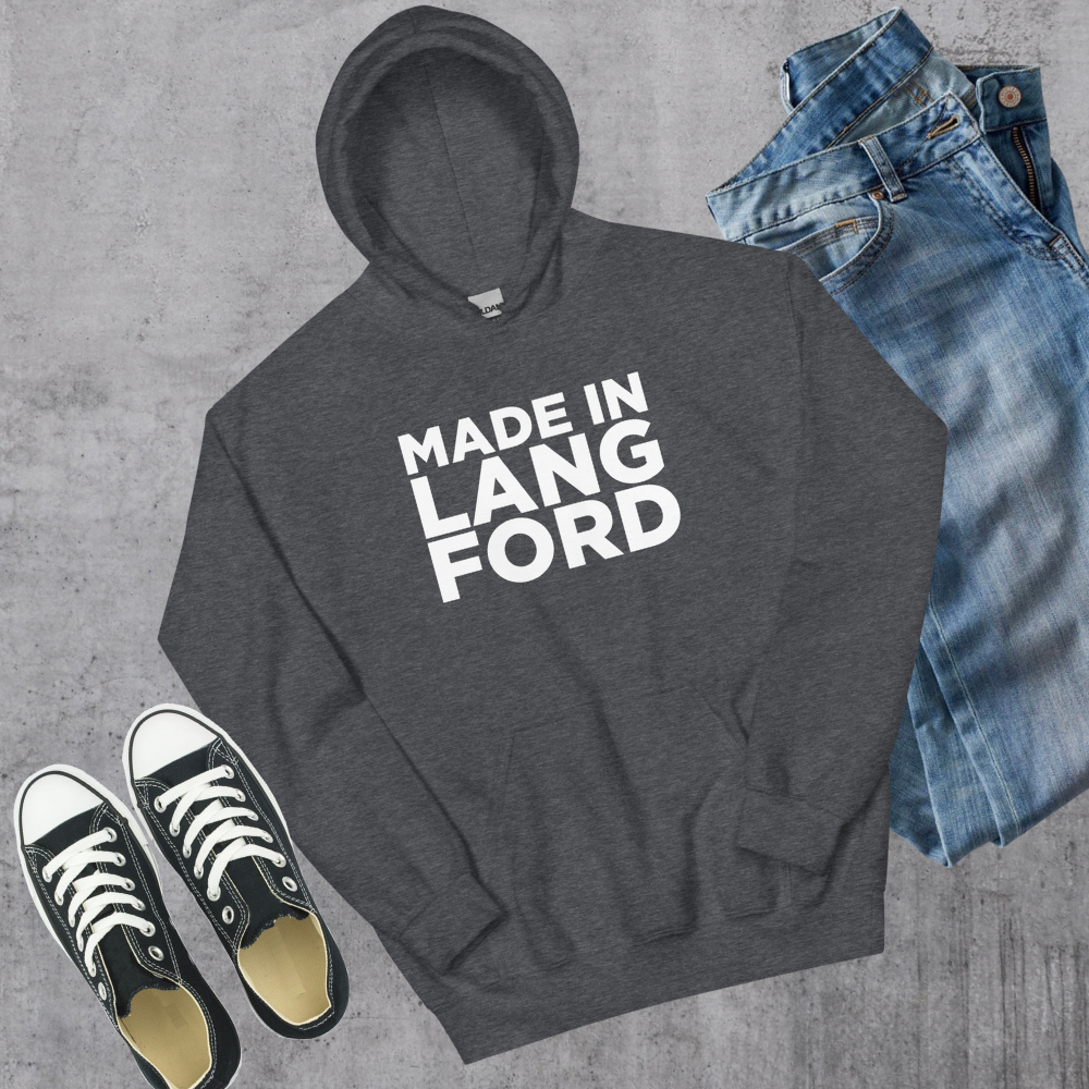 Made in Langford Hoodie Canadian City Apparel