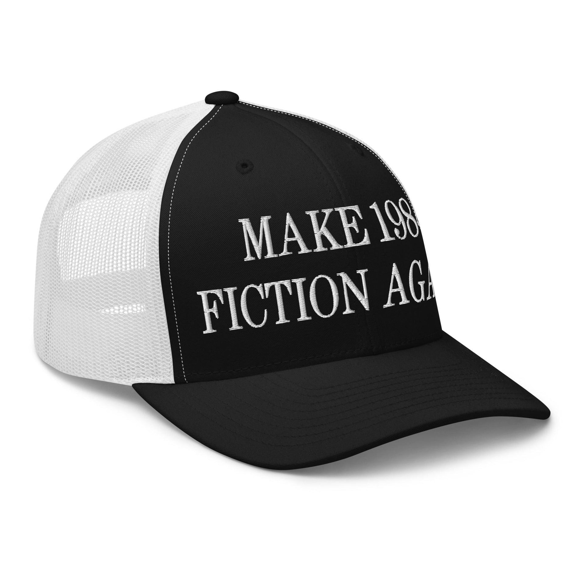 Make 1984 Fiction Again Embroidered Mesh Trucker Hat Capital Crowns Make Again Trucker Hats