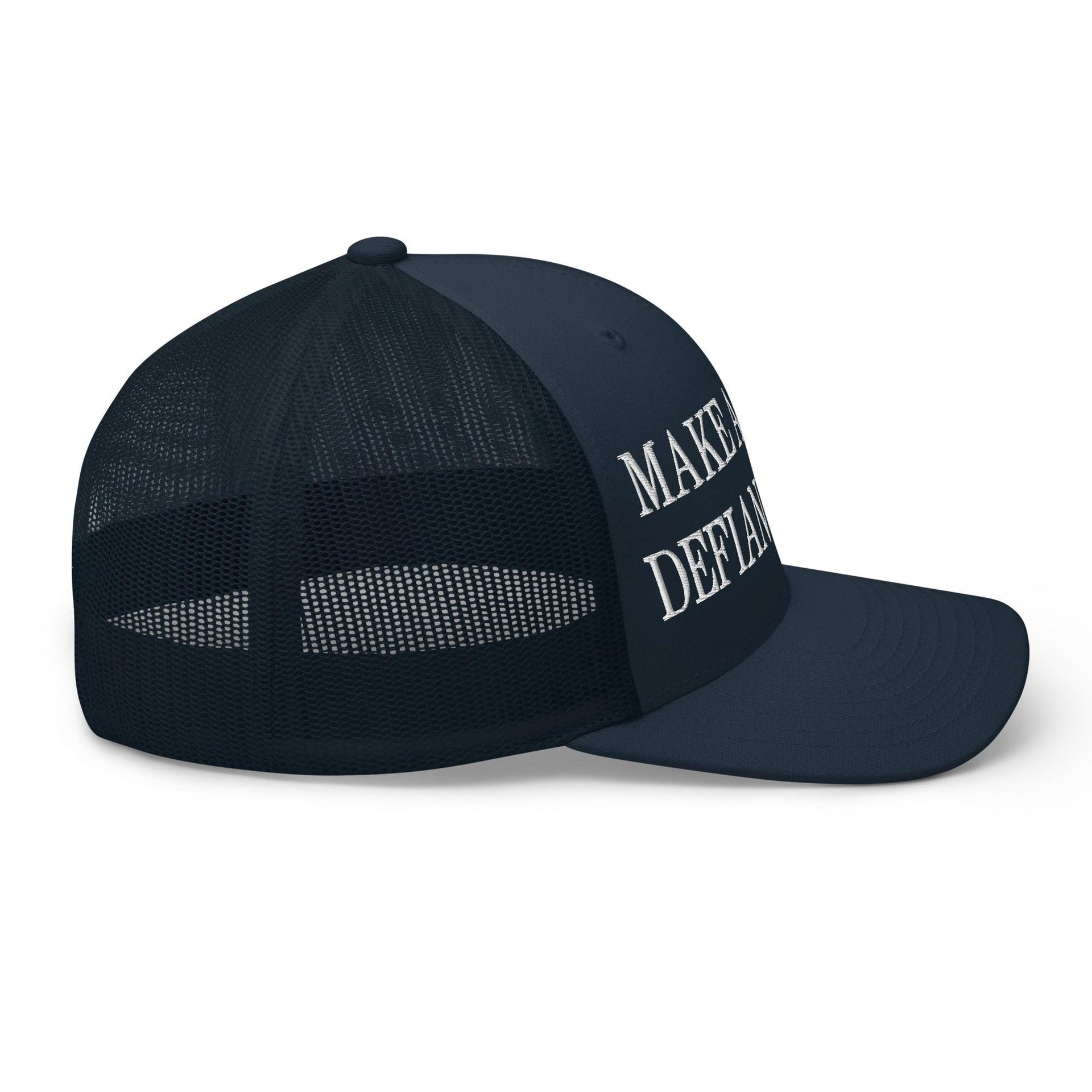 Make America Defiant Again Embroidered Mesh Trucker Hat Capital Crowns LADs Make Again Trucker Hats