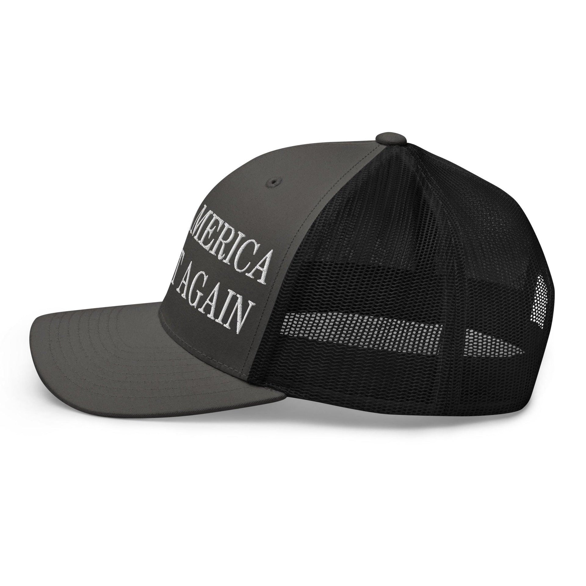 Make America Defiant Again Embroidered Mesh Trucker Hat Capital Crowns LADs Make Again Trucker Hats