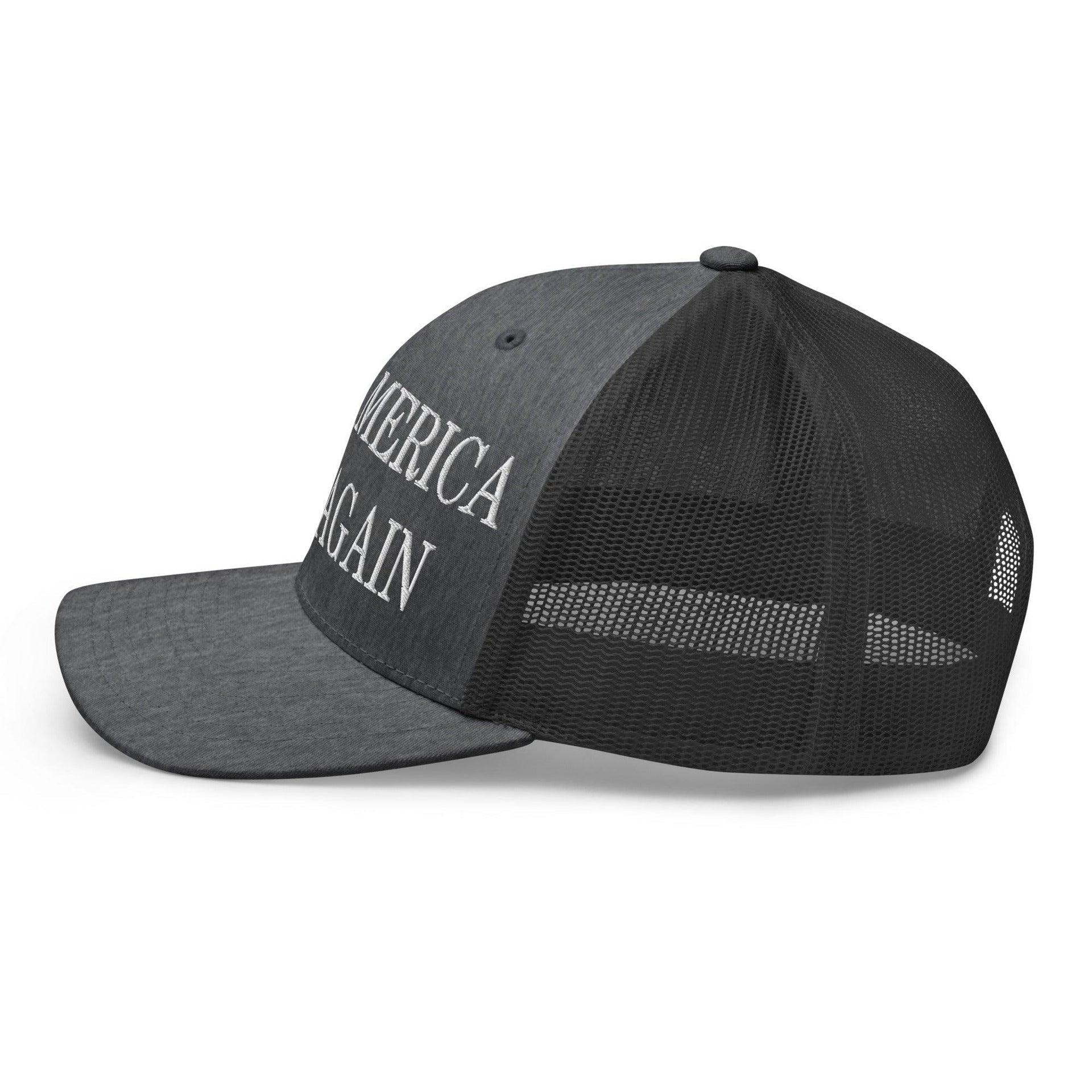 Make America Rock Again Embroidered Mesh Trucker Hat Capital Crowns LADs Make Again Trucker Hats