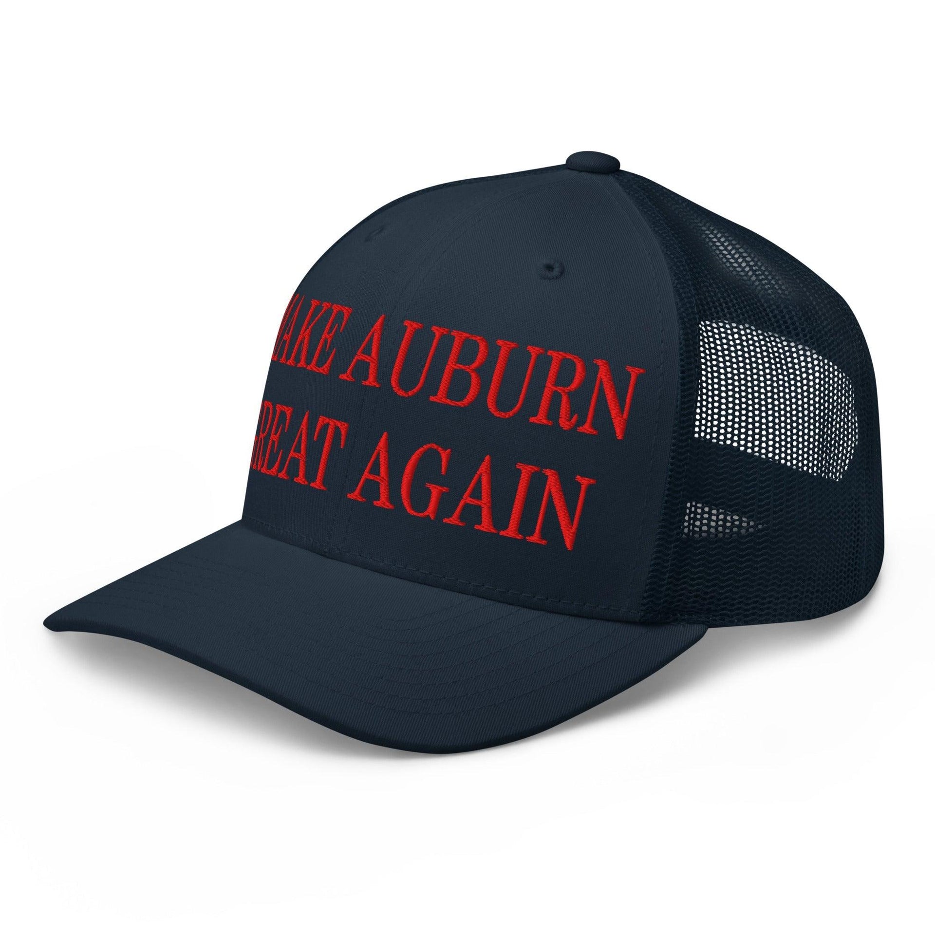 Make Auburn Great Again Embroidered Mesh Trucker Hat Capital Crowns LADs Make Again Trucker Hats