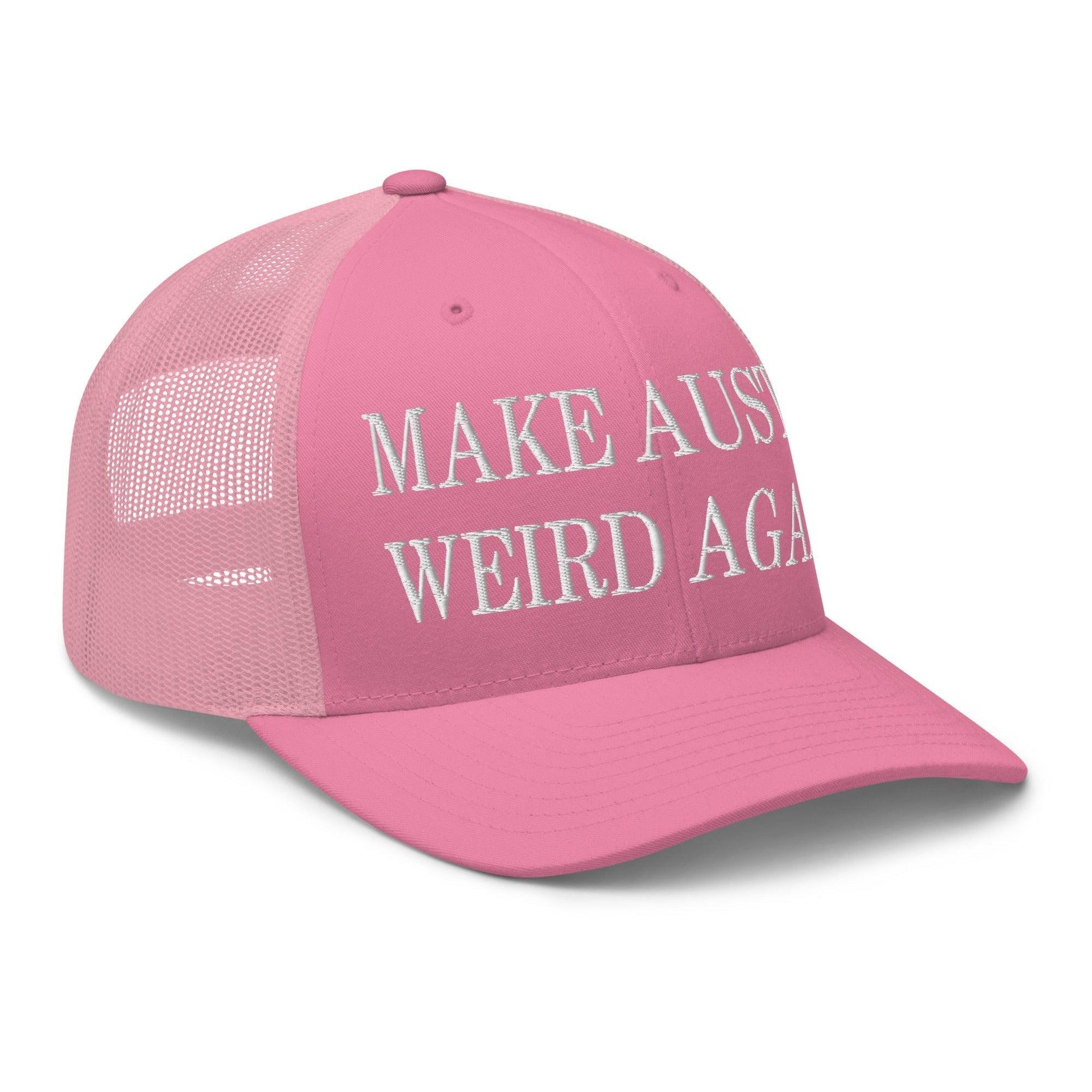 Make Austin Weird Again Embroidered Mesh Trucker Hat Capital Crowns Make Again Trucker Hats