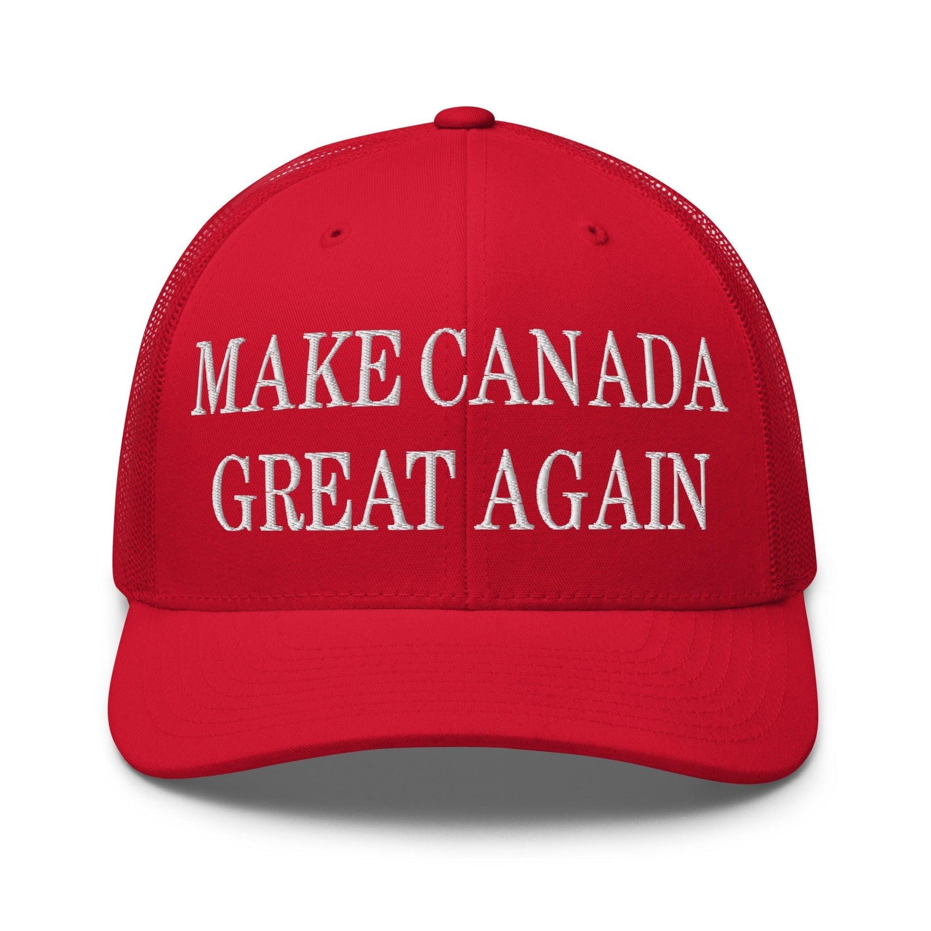 Make C Great Again Embroidered Mesh Trucker Hat Red Canada Capital Crowns LADs Make Again Trucker Hats