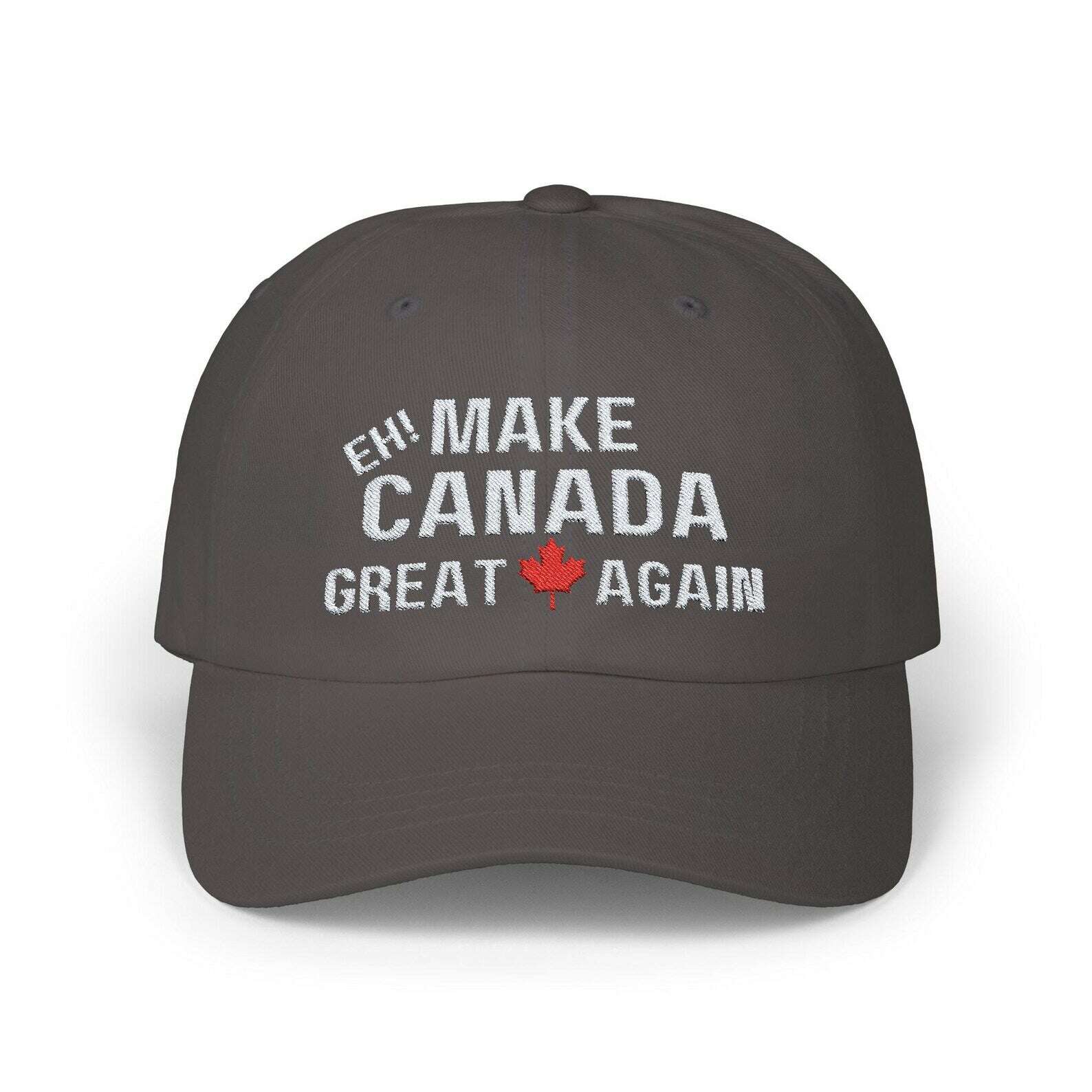 Make Canada Great Again Cap - Classic Dad Hat for Proud Canadians - Perfect Gift for Patriotic Supporters Gray Canadian Pride Hat Classic Dad Hat Make Canada Great Again Proud Canadians Cap