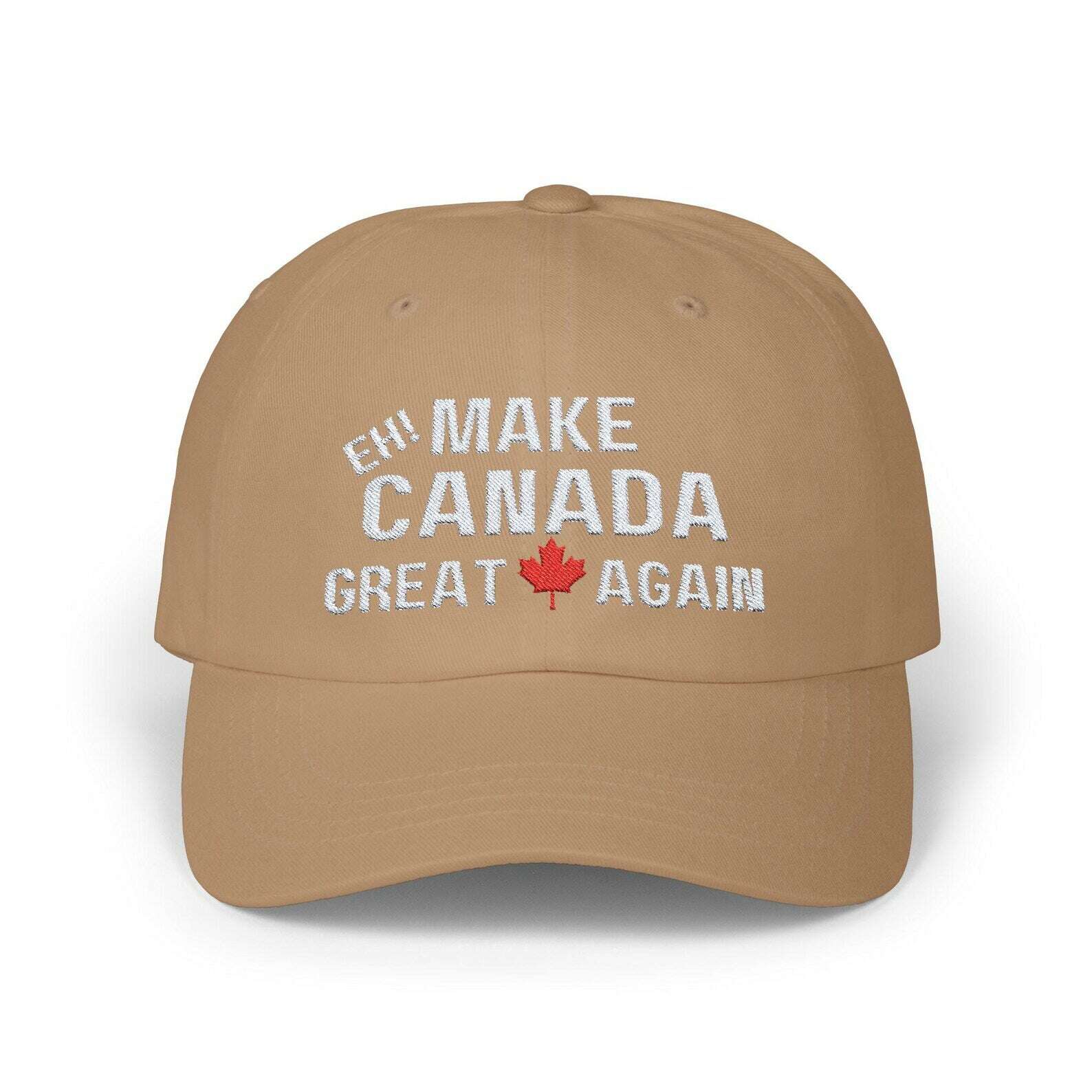 Make Canada Great Again Cap - Classic Dad Hat for Proud Canadians - Perfect Gift for Patriotic Supporters Sand Canadian Pride Hat Classic Dad Hat Make Canada Great Again Proud Canadians Cap