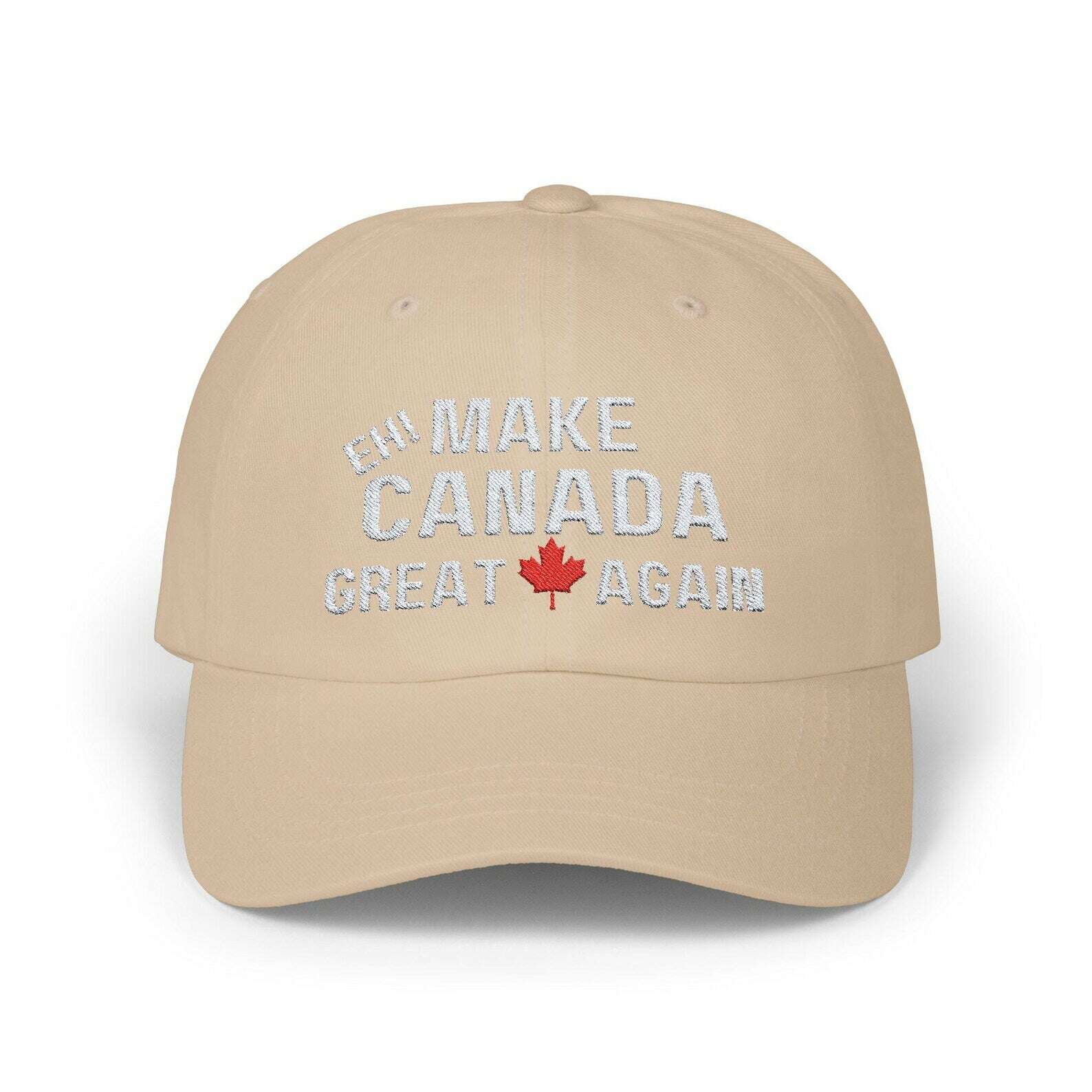 Make Canada Great Again Cap - Classic Dad Hat for Proud Canadians - Perfect Gift for Patriotic Supporters TAN Canadian Pride Hat Classic Dad Hat Make Canada Great Again Proud Canadians Cap
