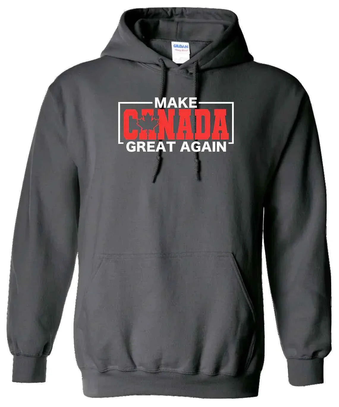 Make Canada Great Again Hooded Sweatshirt Gray Canada LADs