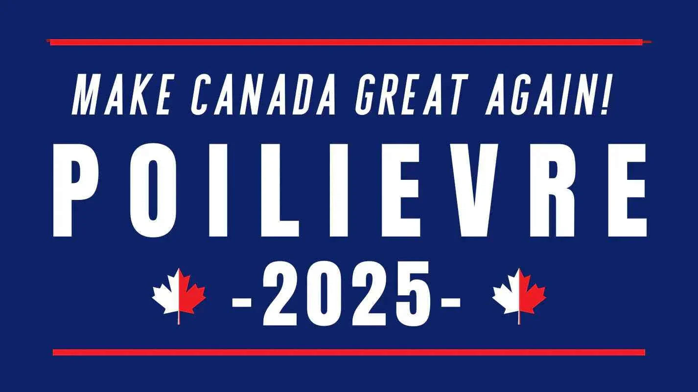 Make Canada Great Again – Pierre Poilievre 2025 Flag 🇨🇦 LADs made in canada Single Unit
