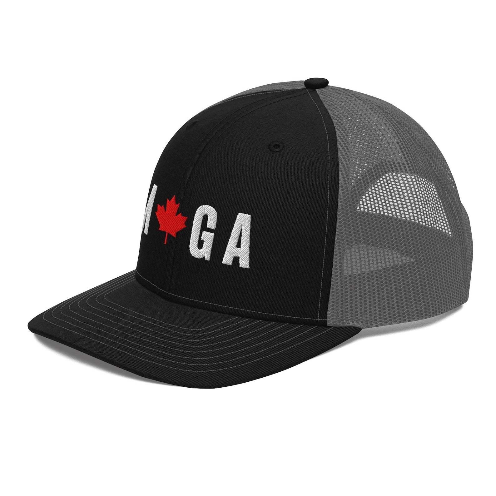 Make Canada Great Again Trucker Cap Canada Detail Embroidery made in canada Maga Make Canada Great Again MCGA