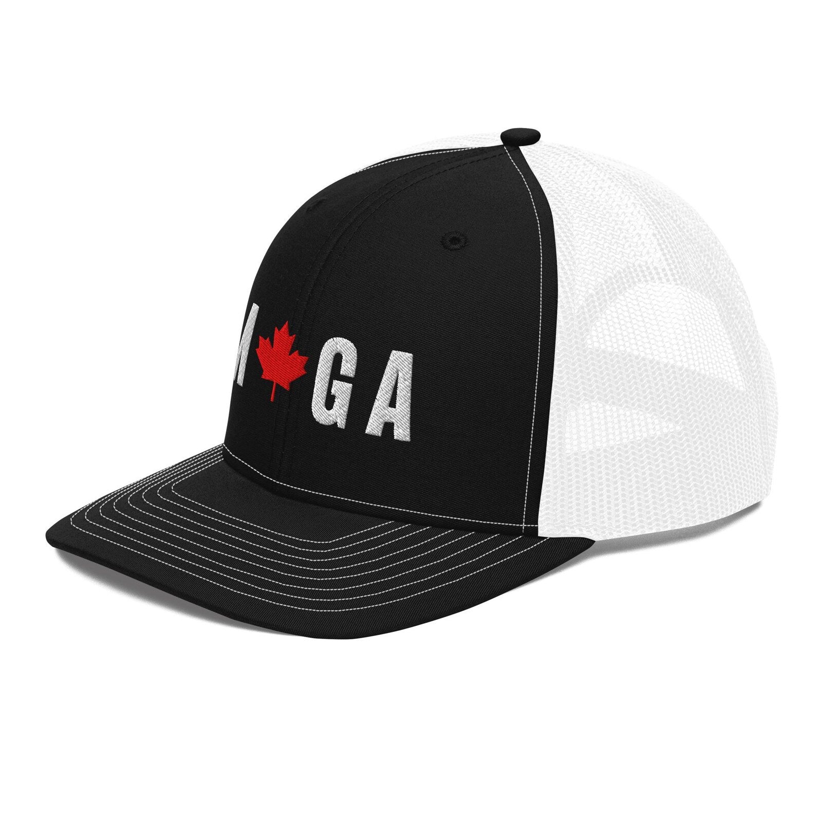Make Canada Great Again Trucker Cap Canada Detail Embroidery made in canada Maga Make Canada Great Again MCGA