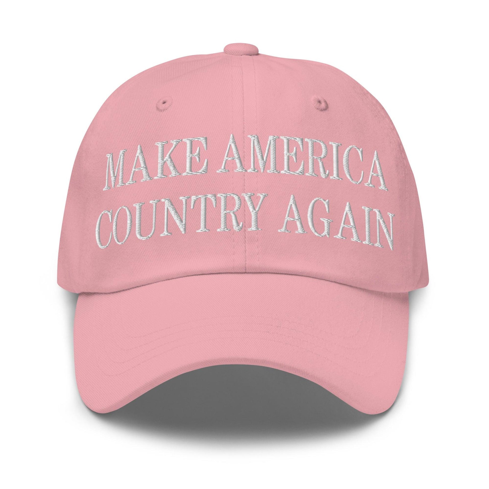 Make Us Country Again Embroidered Dad Hat Pink Capital Crowns Dad Hats Make Again