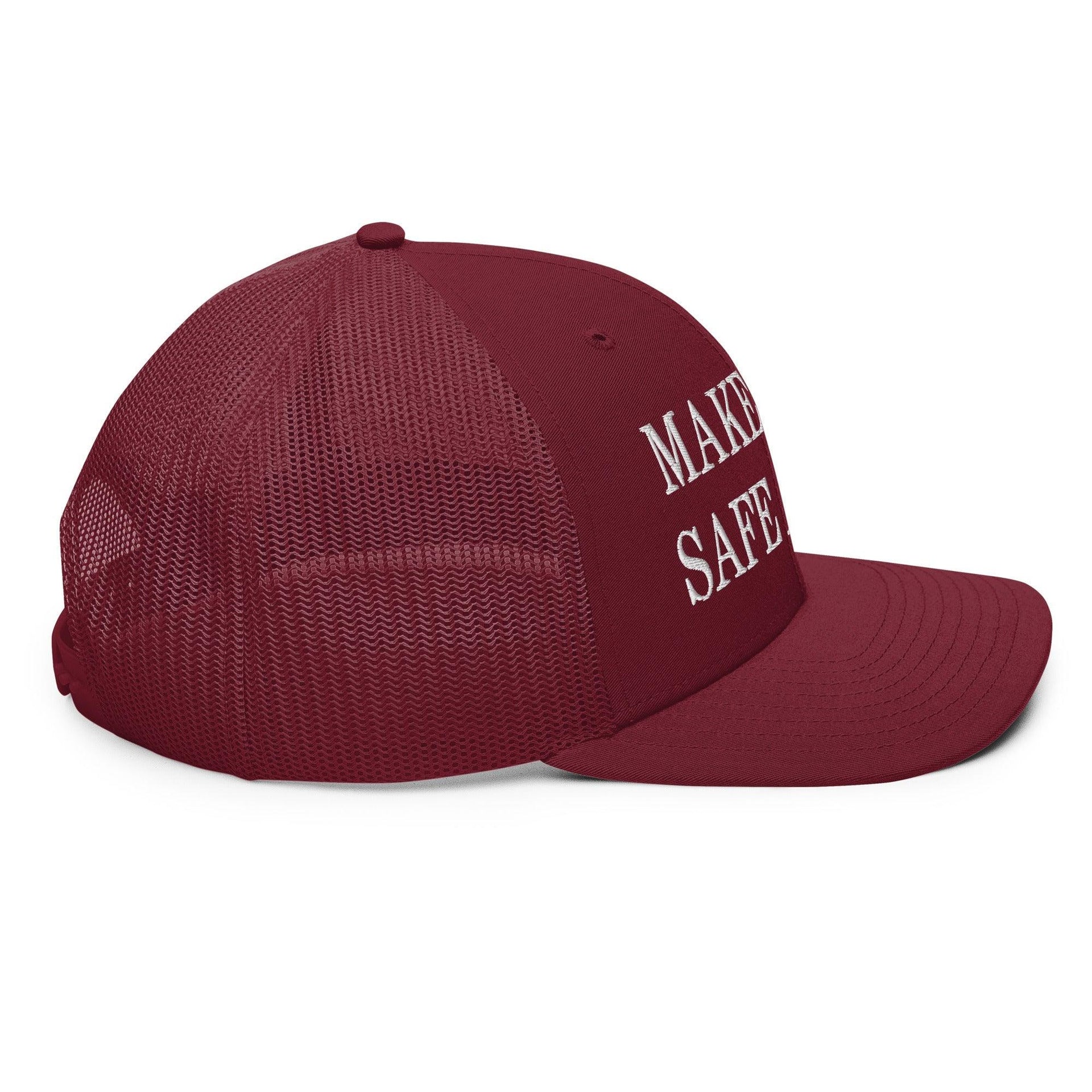 Make Dogs Safe Again Embroidered Classic Mesh Trucker Hat Capital Crowns Make Again Trucker Hats